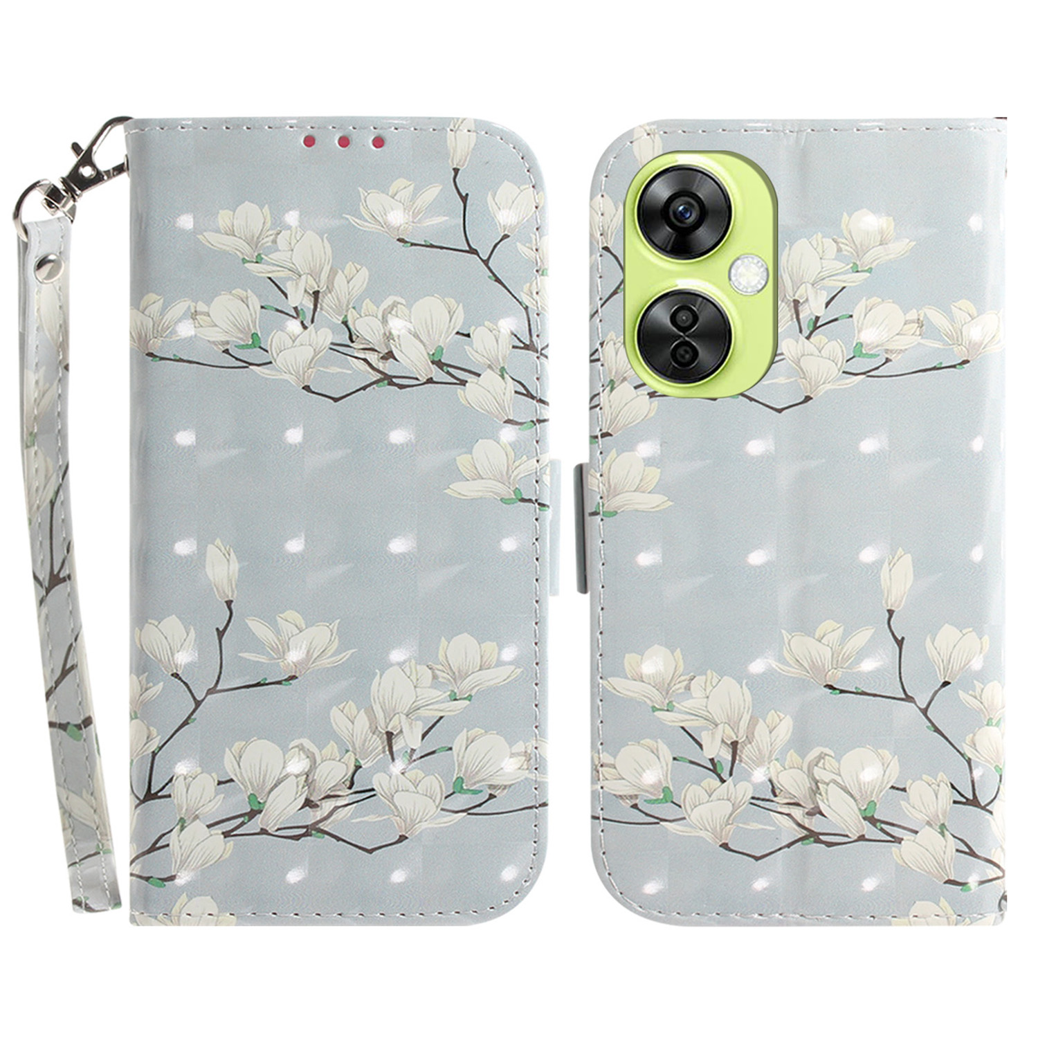 Für OnePlus Nord CE 3 Lite 5G / Nord N30 5g / Oppo K11x 5G Wallet Leder Telefonabdeckung 3D -musterdruckständer Mit Riemen - Magnolie, OnePlus Nord CE 3 Lite 5G
Für OnePlus Nord CE 3 Lite 5G / Nord N30 5g / Oppo K11x 5G Wallet Leder Telefonabdeckung 3D -musterdruckständer Mit Riemen - Magnolie, OnePlus Nord CE 3 Lite 5G