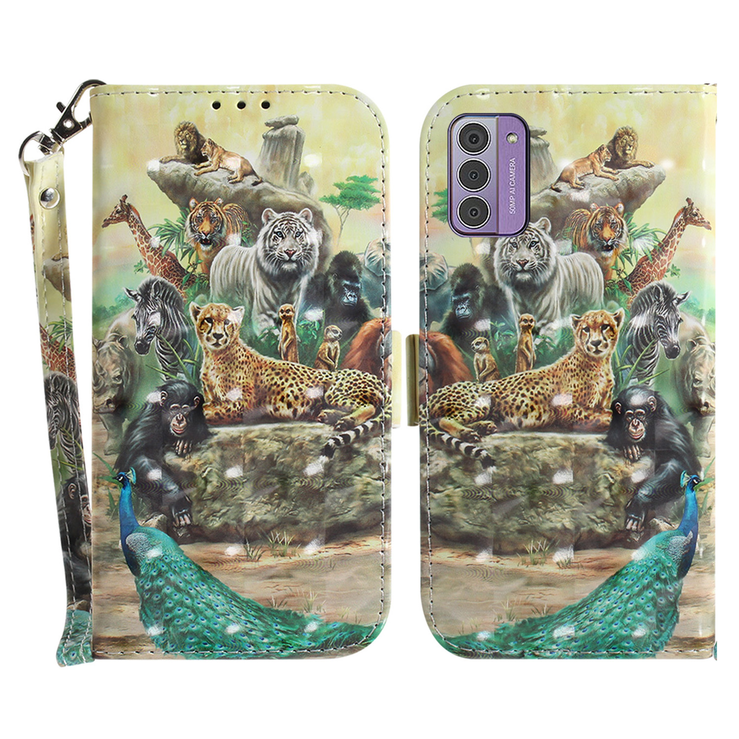 Für Nokia G42 3D -muster Bedruckt PU Leder Telefon Hülle Ständer Flip Wallet Wallet Cover Mit Riemen - Tiere, Nokia G42
Für Nokia G42 3D -muster Bedruckt PU Leder Telefon Hülle Ständer Flip Wallet Wallet Cover Mit Riemen - Tiere, Nokia G42