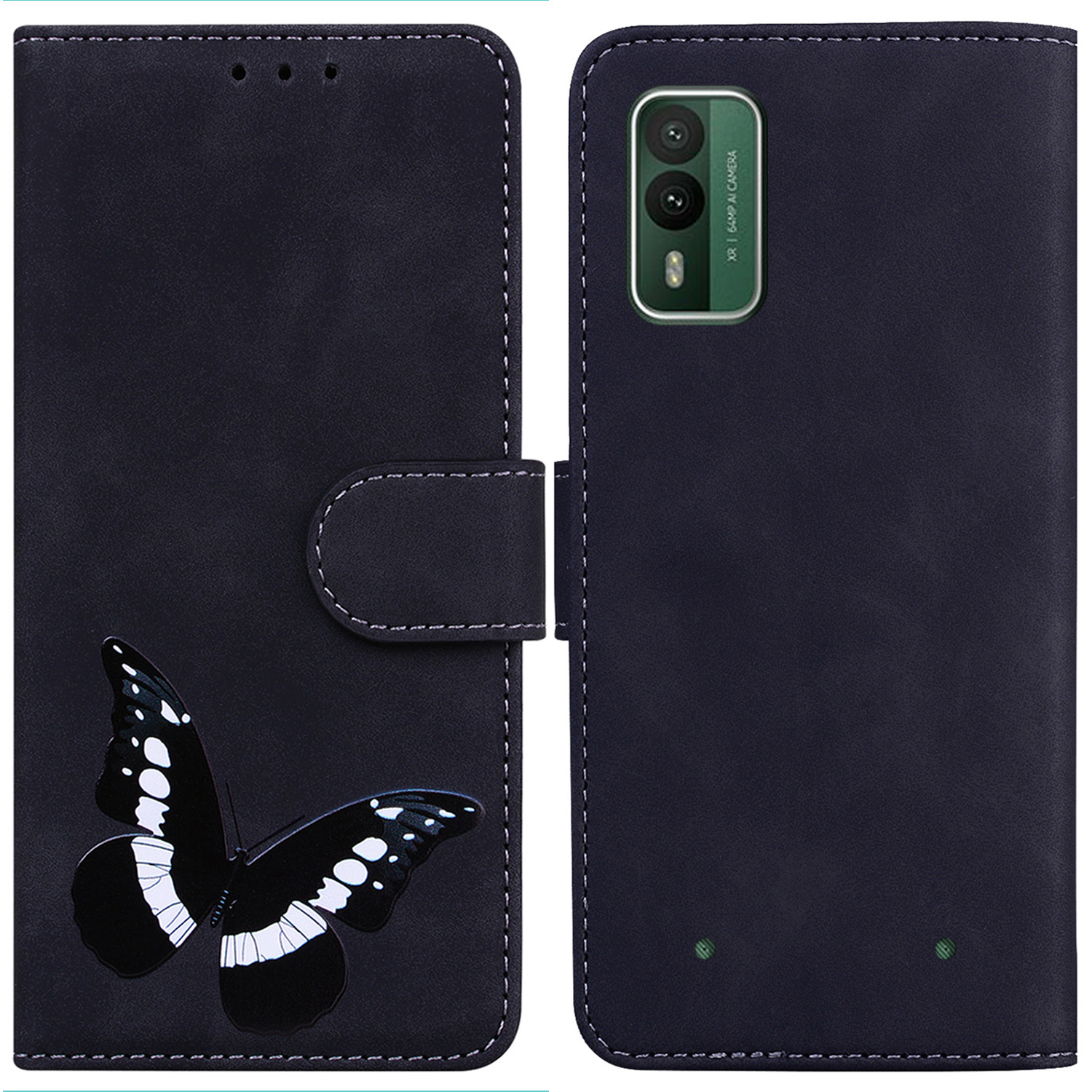 Für Nokia XR21 Book Style Butterfly Printing Stand Wallet Hülle PU Leder+tpu Herbst Proof Phone Cover - Schwarz, Nokia XR21
Für Nokia XR21 Book Style Butterfly Printing Stand Wallet Hülle PU Leder+tpu Herbst Proof Phone Cover - Schwarz, Nokia XR21