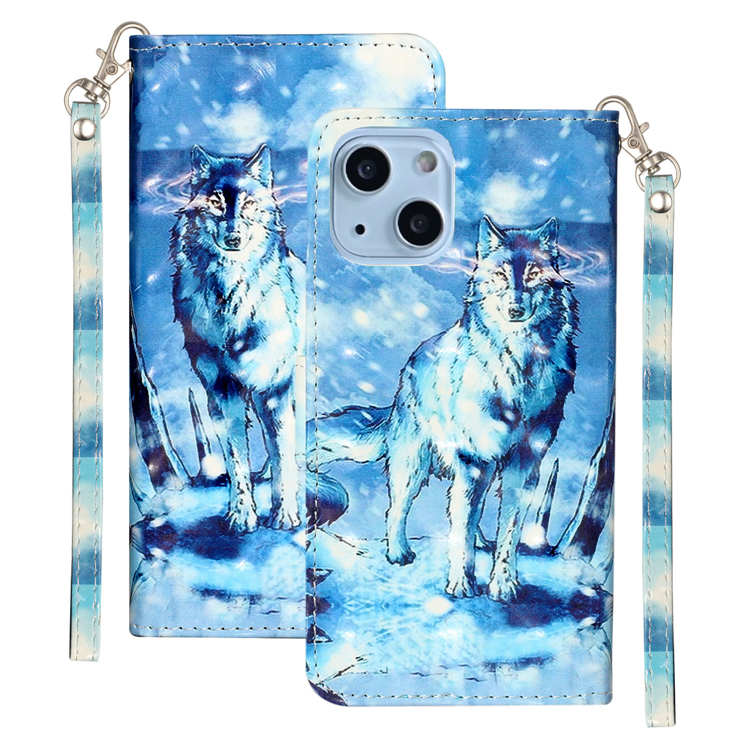 Für Das Iphone 15 3D -muster Gedruckte PU -lederabdeckung Flip Ständer Brieftasche Telefonhülle - Schneewolf, iPhone 15
Für Das Iphone 15 3D -muster Gedruckte PU -lederabdeckung Flip Ständer Brieftasche Telefonhülle - Schneewolf, iPhone 15