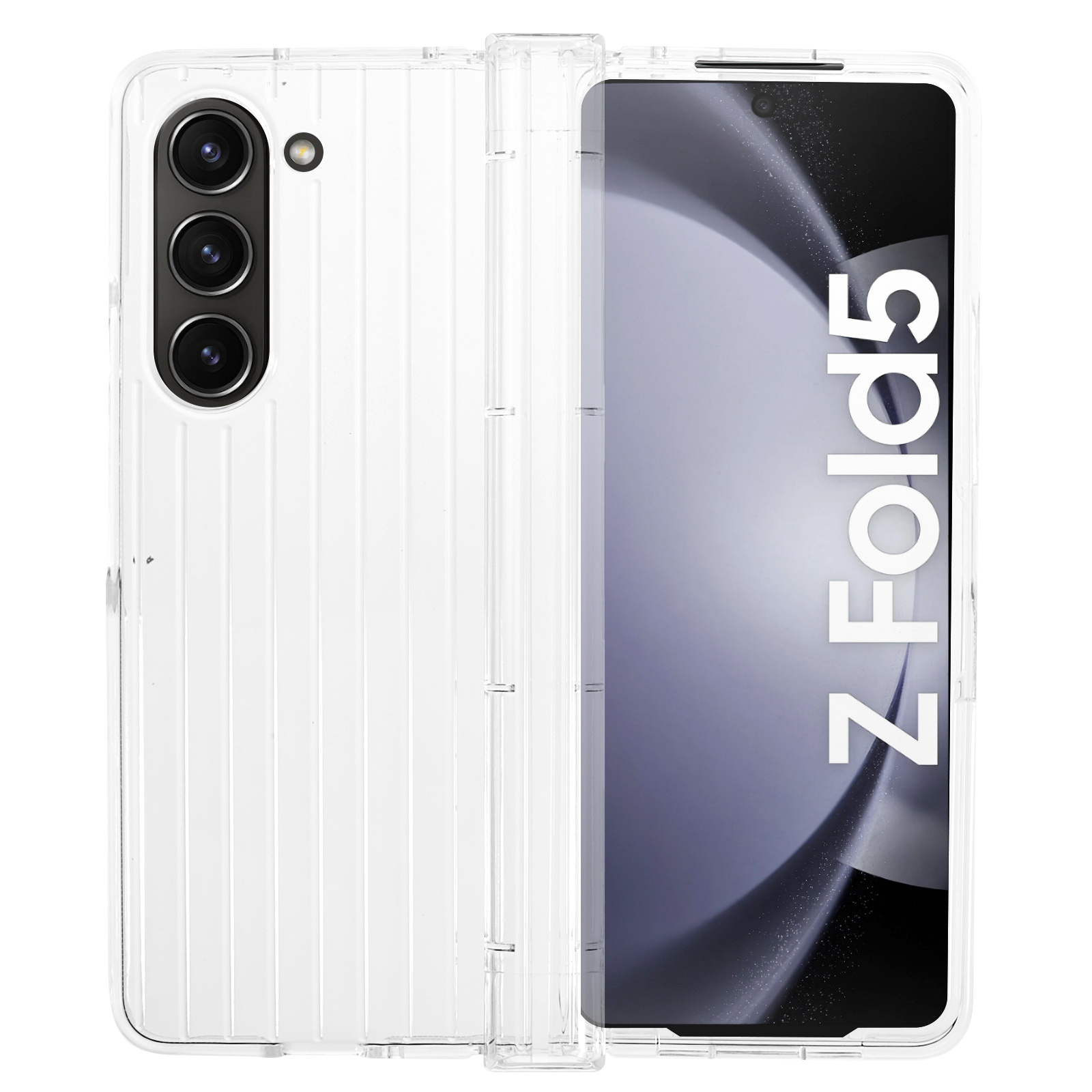 Für Samsung Galaxy Z Fold5 5G Schockfeste Clear PC Phone Case Gepäck Mit Gestreiftem Design Rückzugabdeckung, Galaxy Z Fold5 5G
Für Samsung Galaxy Z Fold5 5G Schockfeste Clear PC Phone Case Gepäck Mit Gestreiftem Design Rückzugabdeckung, Galaxy Z Fold5 5G