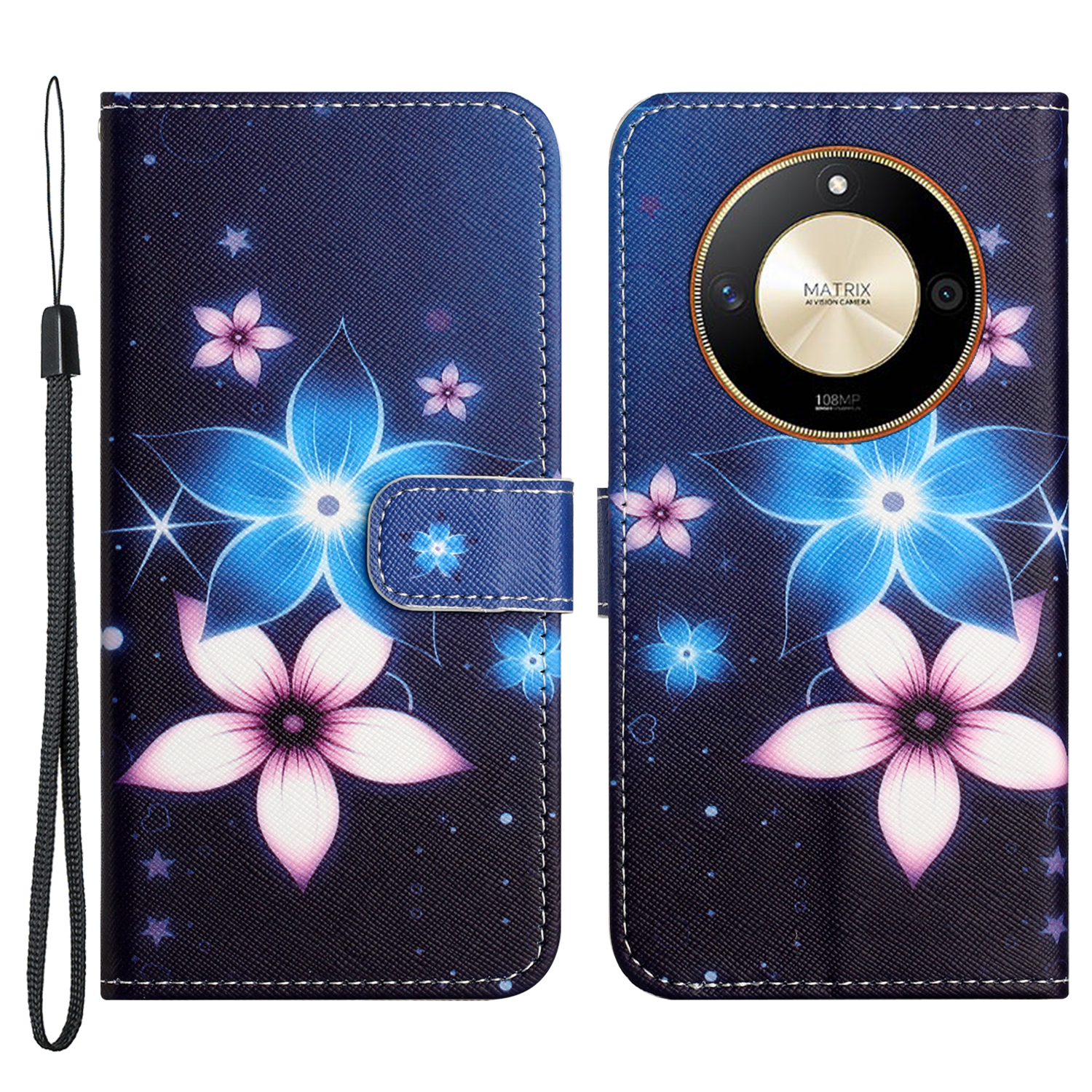 PU Lederkreuztexturkoffer Für Honor X50, 3D -muster Druckbrieftasche Abdeckung Mit Riemen - Blaue Blume, Honor X50
PU Lederkreuztexturkoffer Für Honor X50, 3D -muster Druckbrieftasche Abdeckung Mit Riemen - Blaue Blume, Honor X50