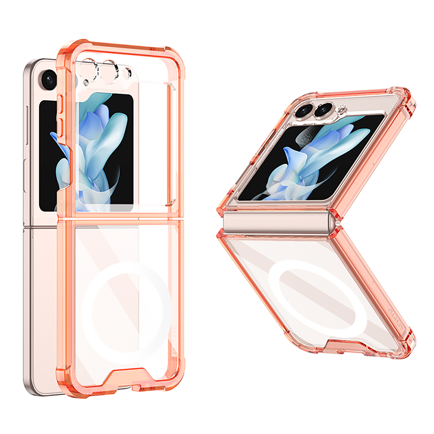 GKK Für Samsung Galaxy Z Flip5 5G Magnetic Phone Case Verstärkte Ecken TPU Clear Deckung - Transparentes Rosa, Galaxy Z Flip5 5G
GKK Für Samsung Galaxy Z Flip5 5G Magnetic Phone Case Verstärkte Ecken TPU Clear Deckung - Transparentes Rosa, Galaxy Z Flip5 5G