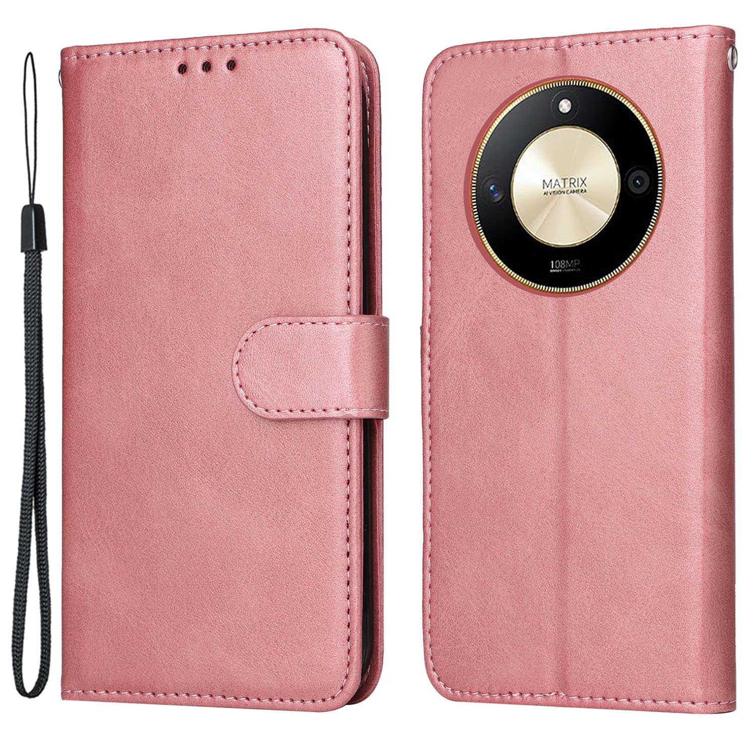 Für Ehren X50 PU Leder Brieftasche Hülle Wade Textur Vollschutz Telefonabdeckung - Rosa, Honor X50
Für Ehren X50 PU Leder Brieftasche Hülle Wade Textur Vollschutz Telefonabdeckung - Rosa, Honor X50
