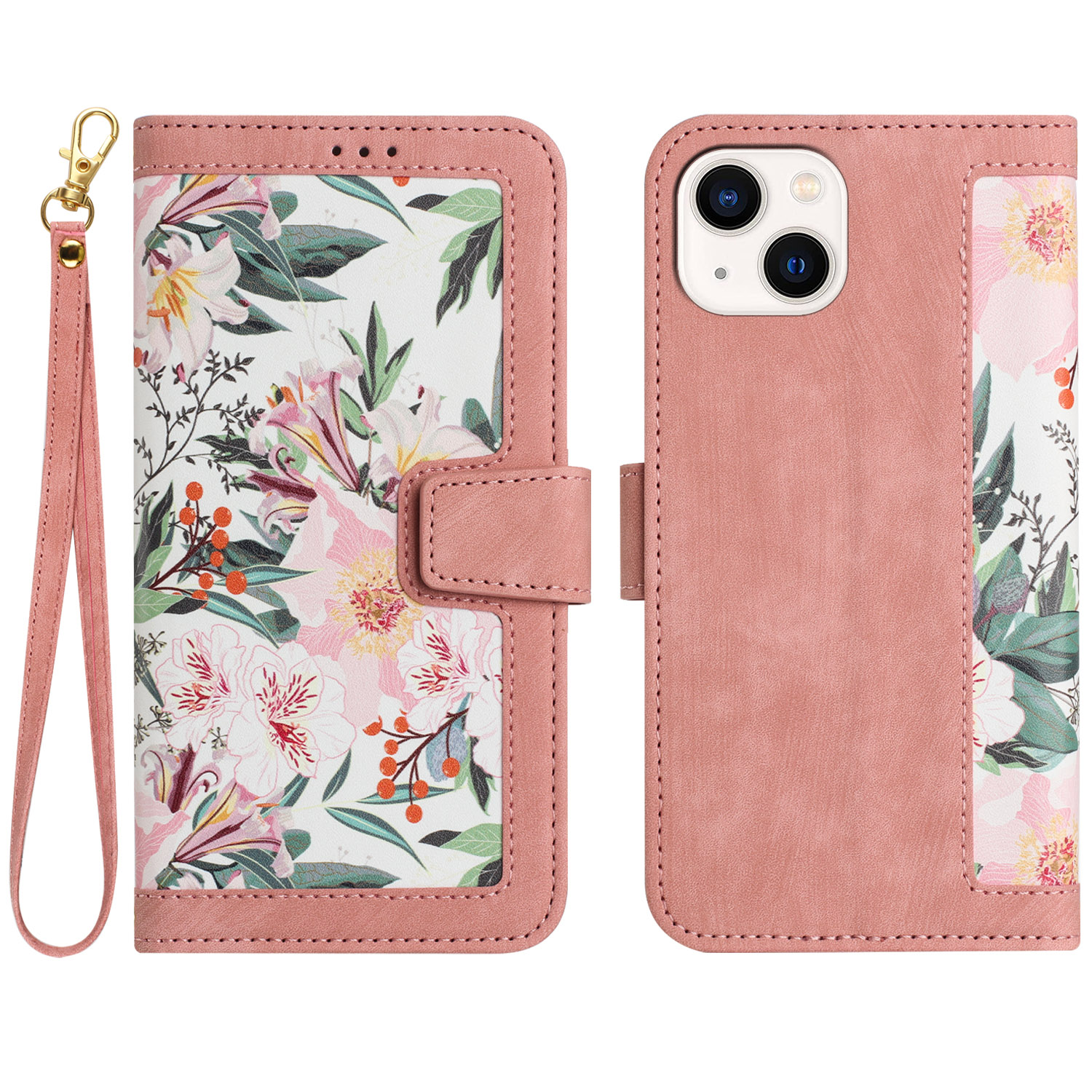PU Leder -telefonständer Hülle Für Iphone 14 Plus, Kartenhalter Blumenmuster Druck Telefonabdeckung - Rosa, iPhone 14 Plus
PU Leder -telefonständer Hülle Für Iphone 14 Plus, Kartenhalter Blumenmuster Druck Telefonabdeckung - Rosa, iPhone 14 Plus