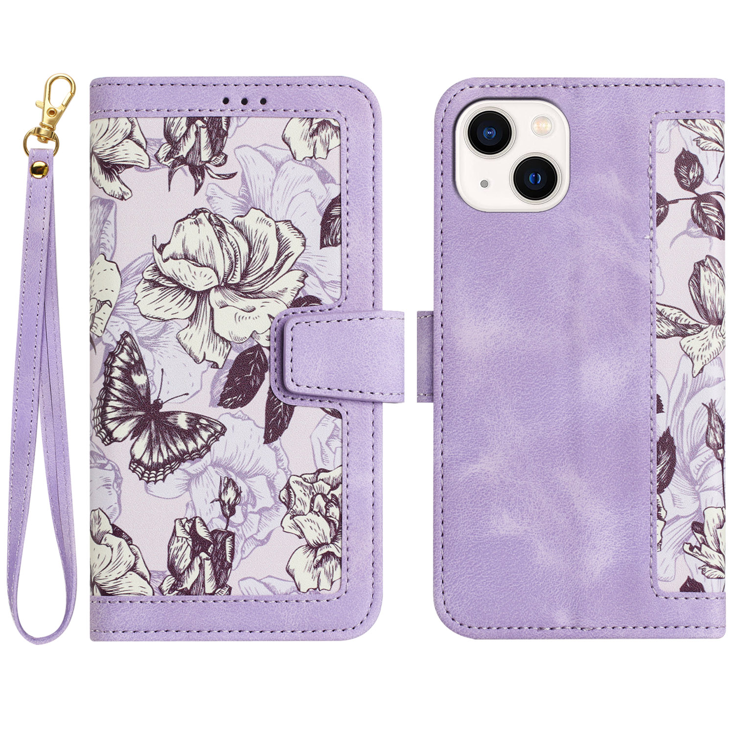 PU Leder -telefonständer Hülle Für Iphone 14 Plus, Kartenhalter Blumenmuster Druck Telefonabdeckung - Helles Lila, iPhone 14 Plus
PU Leder -telefonständer Hülle Für Iphone 14 Plus, Kartenhalter Blumenmuster Druck Telefonabdeckung - Helles Lila, iPhone 14 Plus