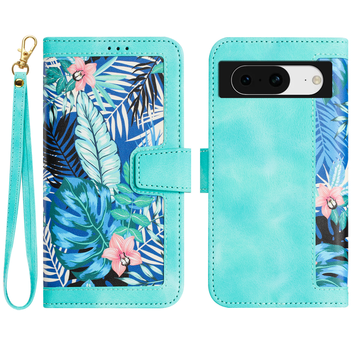 Für Google Pixel 8 Kartenhalter Phone Hülle Blumenmuster Druck PU Lederstand Cover - Grün, Google Pixel 8
Für Google Pixel 8 Kartenhalter Phone Hülle Blumenmuster Druck PU Lederstand Cover - Grün, Google Pixel 8