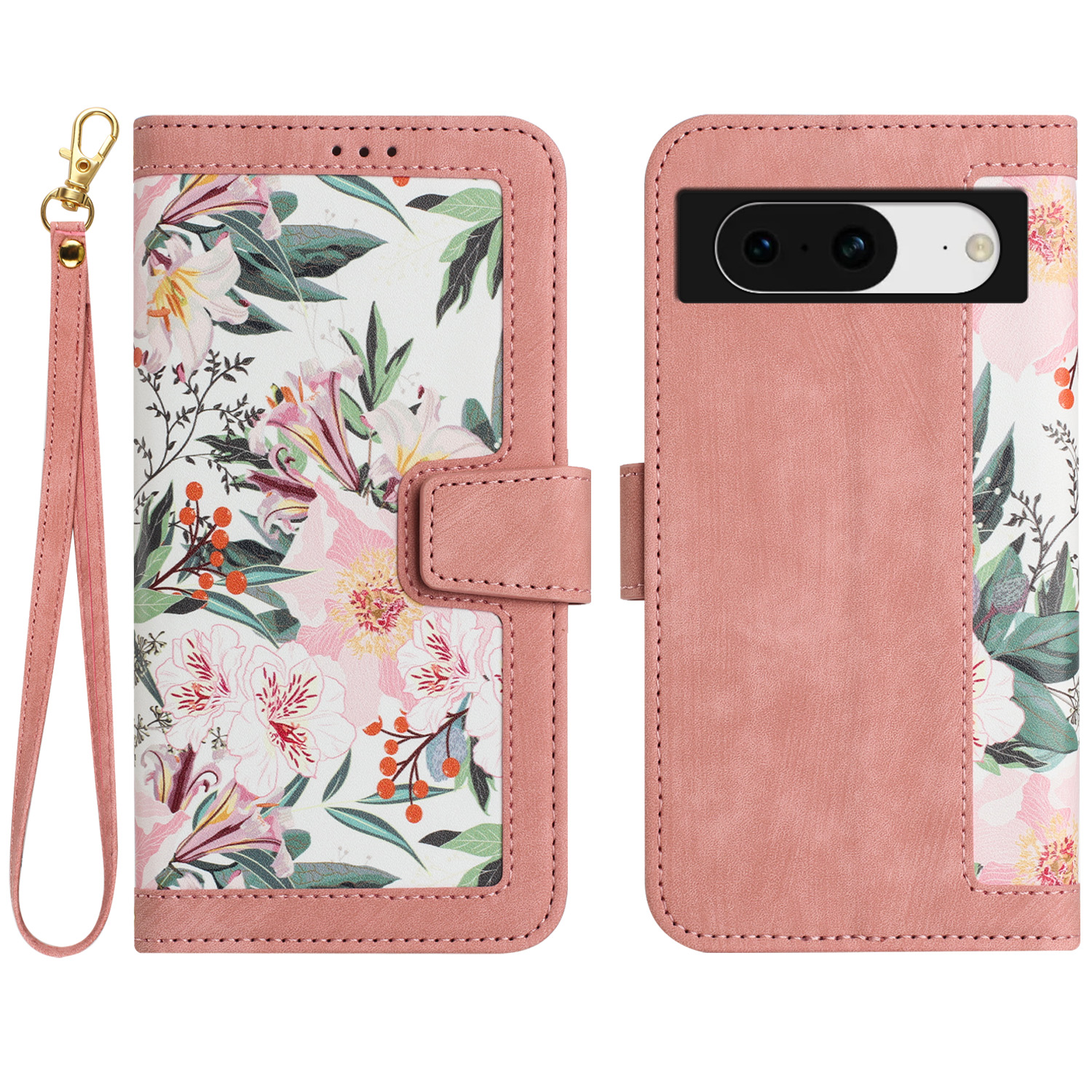 Für Google Pixel 8 Kartenhalter Phone Hülle Blumenmuster Druck PU Lederstand Cover - Rosa, Google Pixel 8
Für Google Pixel 8 Kartenhalter Phone Hülle Blumenmuster Druck PU Lederstand Cover - Rosa, Google Pixel 8