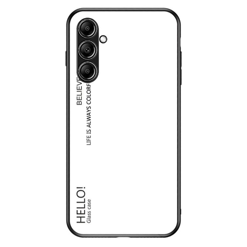 Für Samsung Galaxy S23 fe Gradient Tempered Glass Case PC+TPU Schockdelie -telefonabdeckung - Weiß, Galaxy S23 FE
Für Samsung Galaxy S23 fe Gradient Tempered Glass Case PC+TPU Schockdelie -telefonabdeckung - Weiß, Galaxy S23 FE
