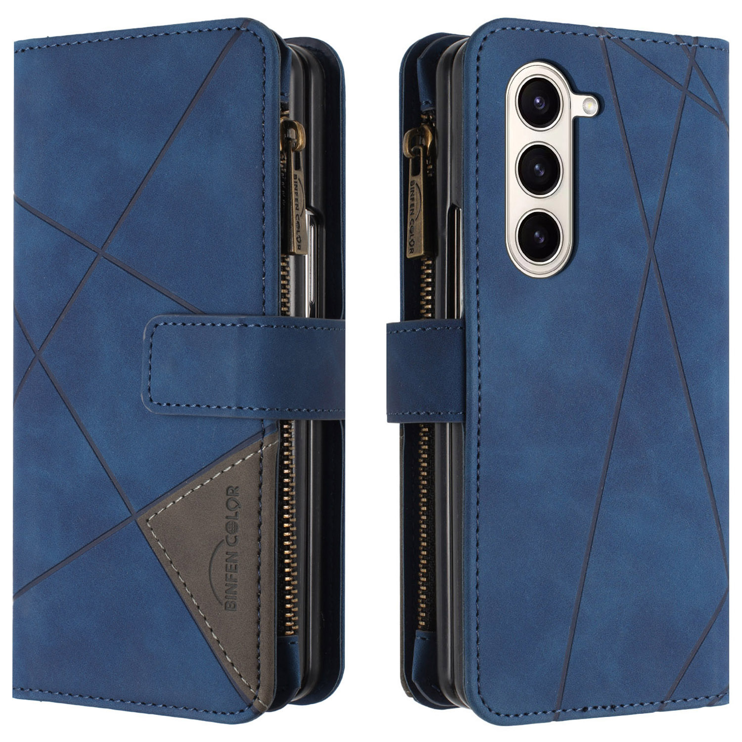 Binfen Color Reißverschluss Brieftaschenhülle Für Samsung Galaxy Z Fold5 5G Leine Impring TPU+PU Flip Cover Mit Ständer - Blau, Galaxy Z Fold5 5G
Binfen Color Reißverschluss Brieftaschenhülle Für Samsung Galaxy Z Fold5 5G Leine Impring TPU+PU Flip Cover Mit Ständer - Blau, Galaxy Z Fold5 5G