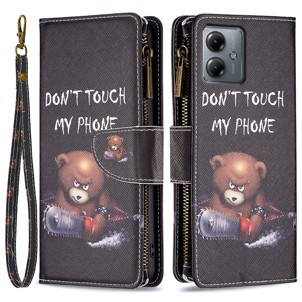 BF03 Wallet Reißverschluss Telefonhülle Für Motorola Moto G14 4g, PU -ledermuster -druckständer Telefonabdeckung - Tragen, Motorola Moto G14 4G
BF03 Wallet Reißverschluss Telefonhülle Für Motorola Moto G14 4g, PU -ledermuster -druckständer Telefonabdeckung - Tragen, Motorola Moto G14 4G