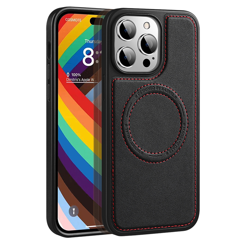 X-level Für Iphone 15 Pro Pu-lederbeschichtete TPU+PC Phone Hülle Anti-kratzer-magnetabdeckung - Schwarz, iPhone 15 Pro
X-level Für Iphone 15 Pro Pu-lederbeschichtete TPU+PC Phone Hülle Anti-kratzer-magnetabdeckung - Schwarz, iPhone 15 Pro