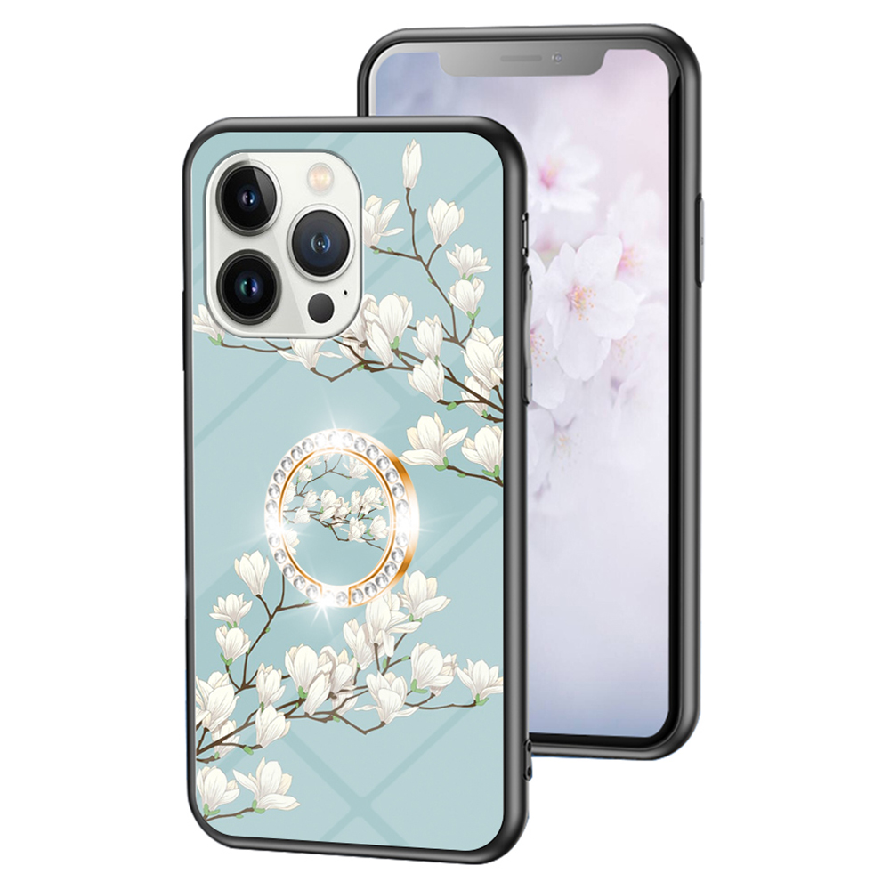 Für Iphone 15 Pro Tempered Glass Flower Muster Phone Hülle Schockdichte PC+TPU -ring -kickständer Cover - Gardenias, iPhone 15 Pro
Für Iphone 15 Pro Tempered Glass Flower Muster Phone Hülle Schockdichte PC+TPU -ring -kickständer Cover - Gardenias, iPhone 15 Pro
