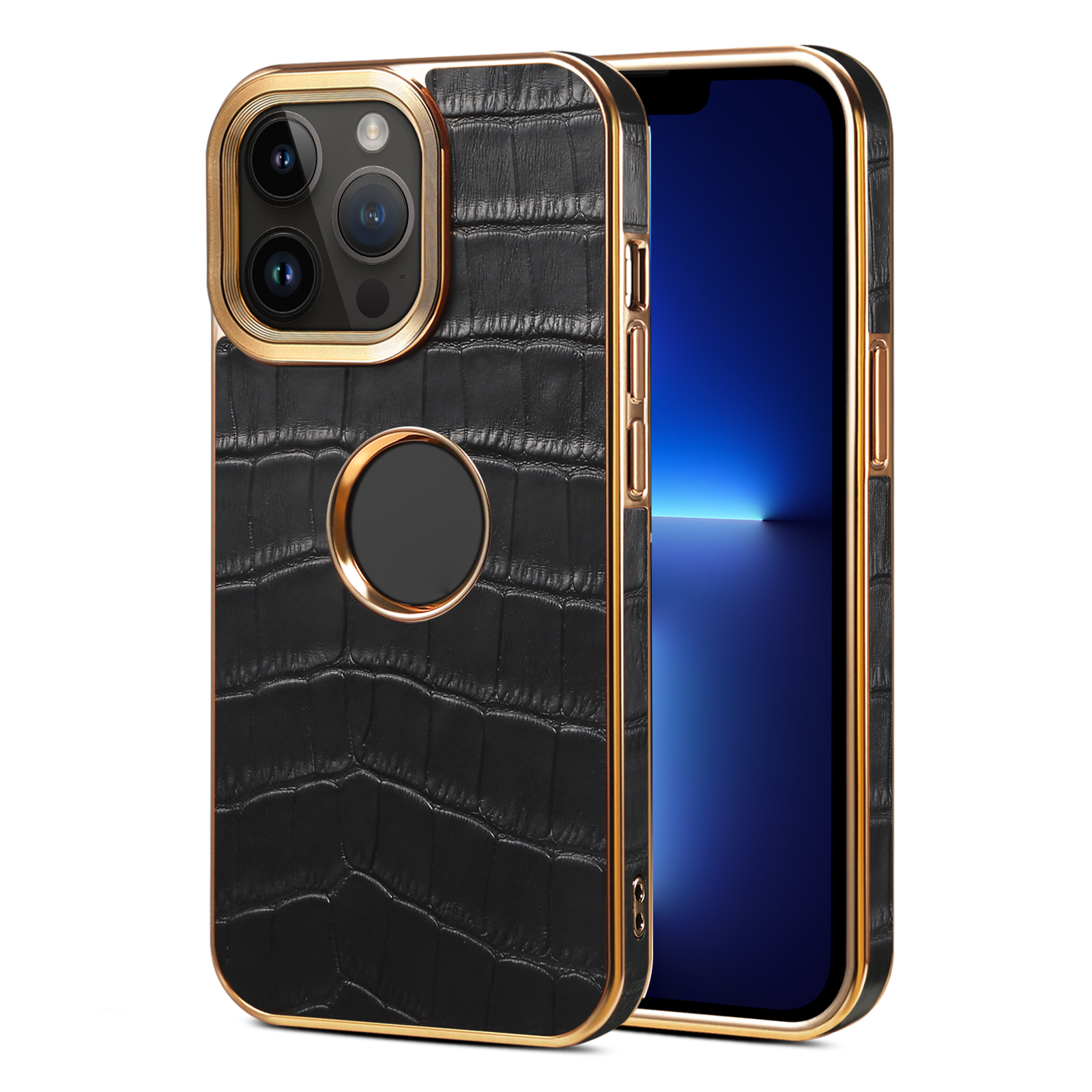 Für Das Iphone 13 Pro PC+TPU Echtes Kuh Leder -handy -hülle Elektroplating Logo Anzeigen Telefonschutzabdeckung - Schwarz, iPhone 13 Pro
Für Das Iphone 13 Pro PC+TPU Echtes Kuh Leder -handy -hülle Elektroplating Logo Anzeigen Telefonschutzabdeckung - Schwarz, iPhone 13 Pro
