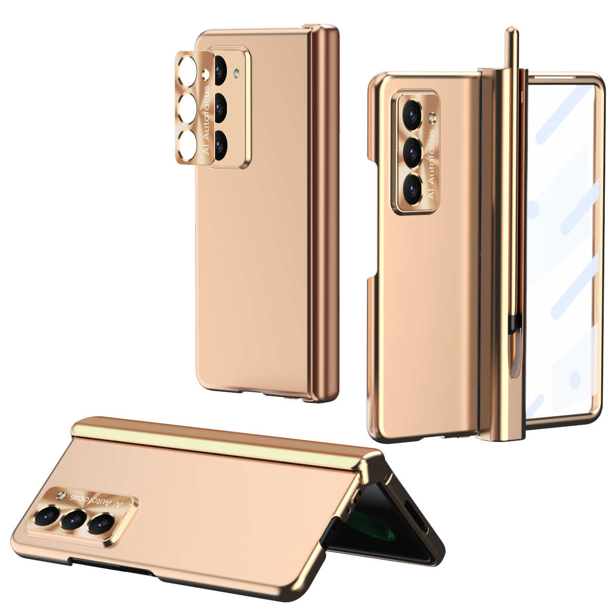 Für Samsung Galaxy Z Fold5 5G Scharnierschutz Phone Hülle Elektroplatte PC -telefonabdeckung Mit Stiftschlitz - Gold, Galaxy Z Fold5 5G
Für Samsung Galaxy Z Fold5 5G Scharnierschutz Phone Hülle Elektroplatte PC -telefonabdeckung Mit Stiftschlitz - Gold, Galaxy Z Fold5 5G
