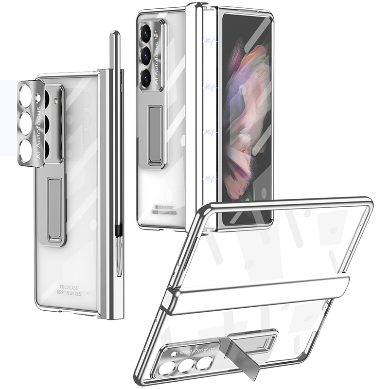 Für Samsung Galaxy Z Fold5 5G Scharnierschutz Kickstand -telefonhülle Pc+temperiertes Glasfilm Clear Telefon Cover - Silber, Galaxy Z Fold5 5G
Für Samsung Galaxy Z Fold5 5G Scharnierschutz Kickstand -telefonhülle Pc+temperiertes Glasfilm Clear Telefon Cover - Silber, Galaxy Z Fold5 5G