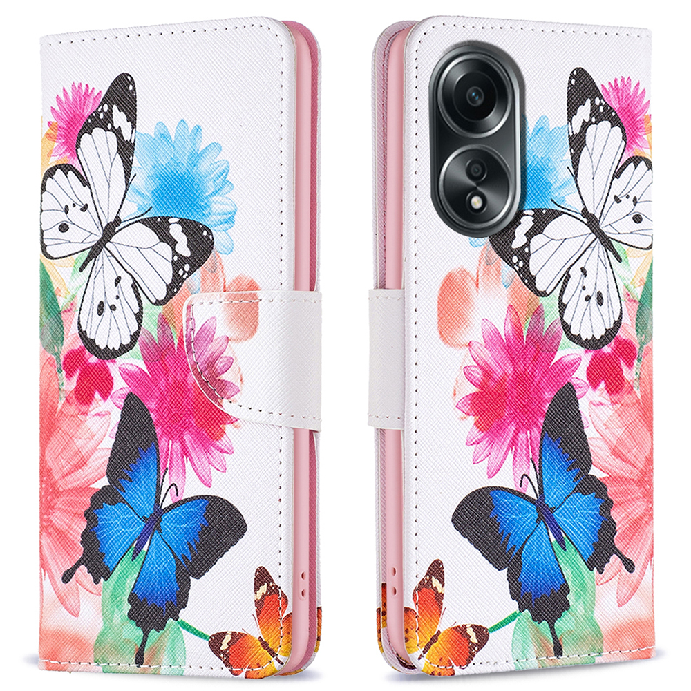 Brieftasche Telefonkoffer Für Oppo A58 4G / A98 5G Standmuster Druck PU Leder Flip Phone Deckung - Zwei Schmetterlinge, Oppo A58 4G
Brieftasche Telefonkoffer Für Oppo A58 4G / A98 5G Standmuster Druck PU Leder Flip Phone Deckung - Zwei Schmetterlinge, Oppo A58 4G
