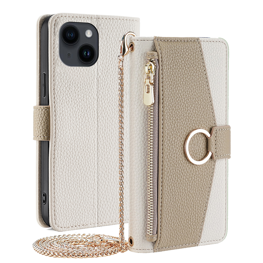 Für Das Iphone 15 Plus Ringhalter Handy Hülle PU Leder Brieftasche Cover Mit Make -up -spiegel / Schulterriemen - Weiß, iPhone 15 Plus
Für Das Iphone 15 Plus Ringhalter Handy Hülle PU Leder Brieftasche Cover Mit Make -up -spiegel / Schulterriemen - Weiß, iPhone 15 Plus