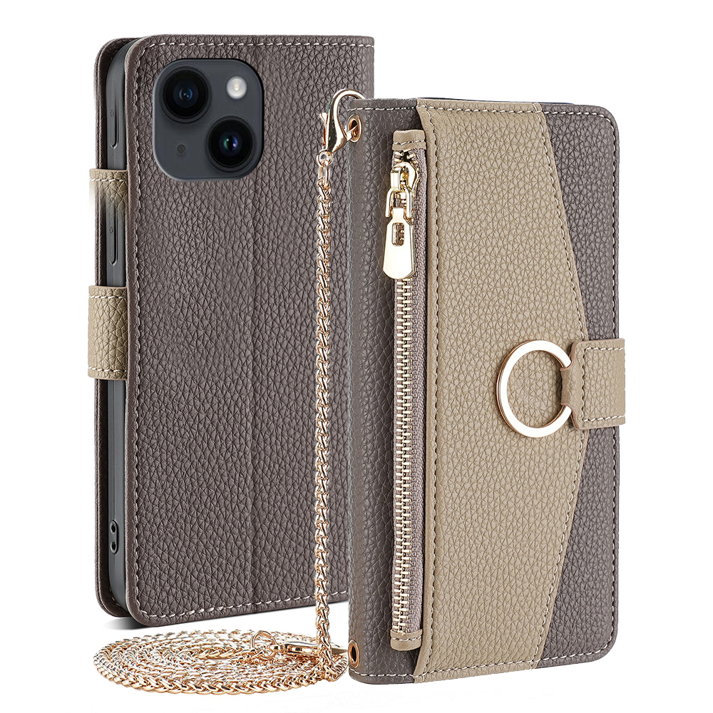 Crossbody Wallet Hülle Für Iphone 15, Ringhalter PU Lederständer Telefonabdeckung Mit Make -up -spiegel / Schulterriemen - Grau, iPhone 15
Crossbody Wallet Hülle Für Iphone 15, Ringhalter PU Lederständer Telefonabdeckung Mit Make -up -spiegel / Schulterriemen - Grau, iPhone 15