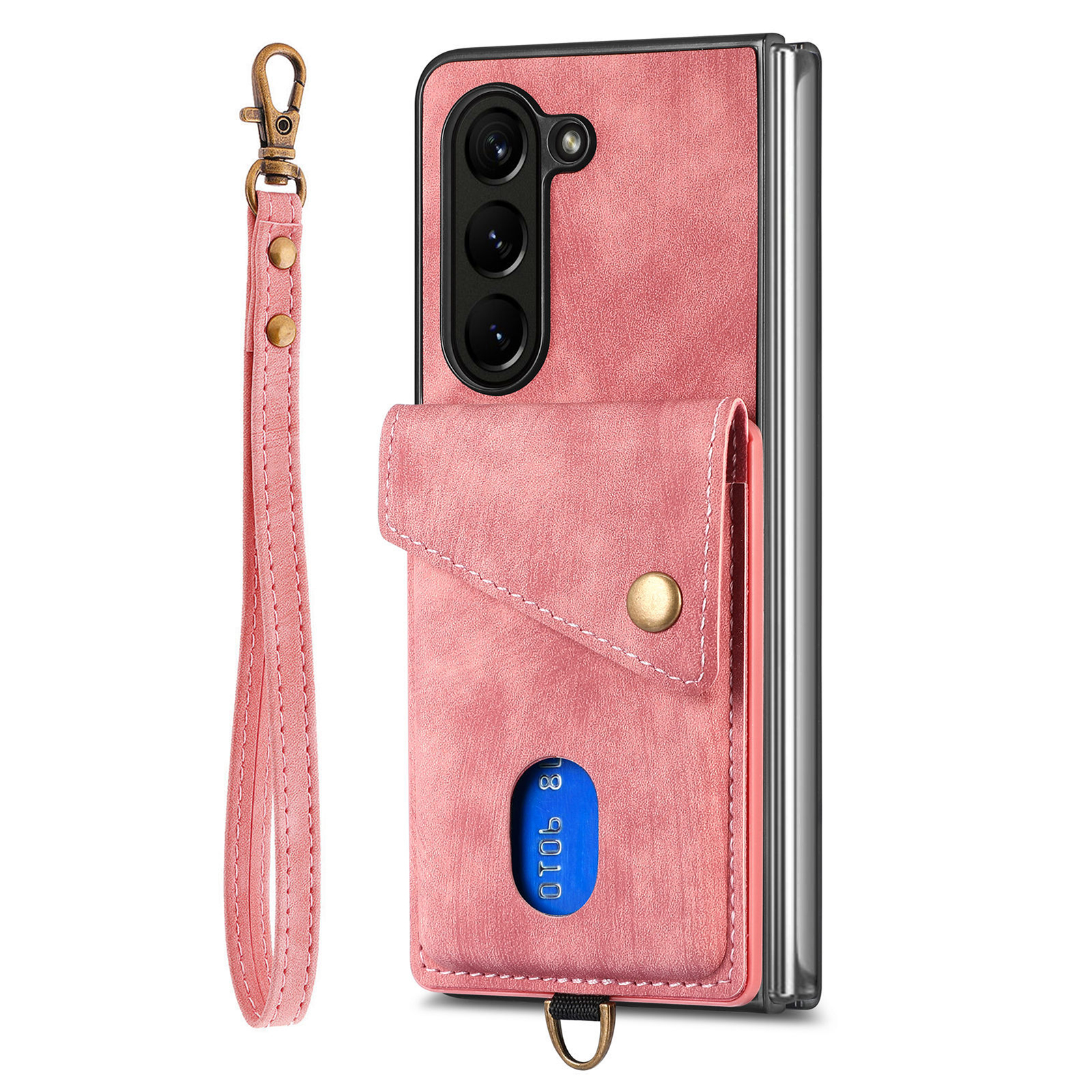 Retro PU+TPU -telefonhülle Für Galaxy Z Fold5 5G Schockdcoschkartenhalter Kickstand Cover Mit Riemen - Rosa, Galaxy Z Fold5 5G
Retro PU+TPU -telefonhülle Für Galaxy Z Fold5 5G Schockdcoschkartenhalter Kickstand Cover Mit Riemen - Rosa, Galaxy Z Fold5 5G