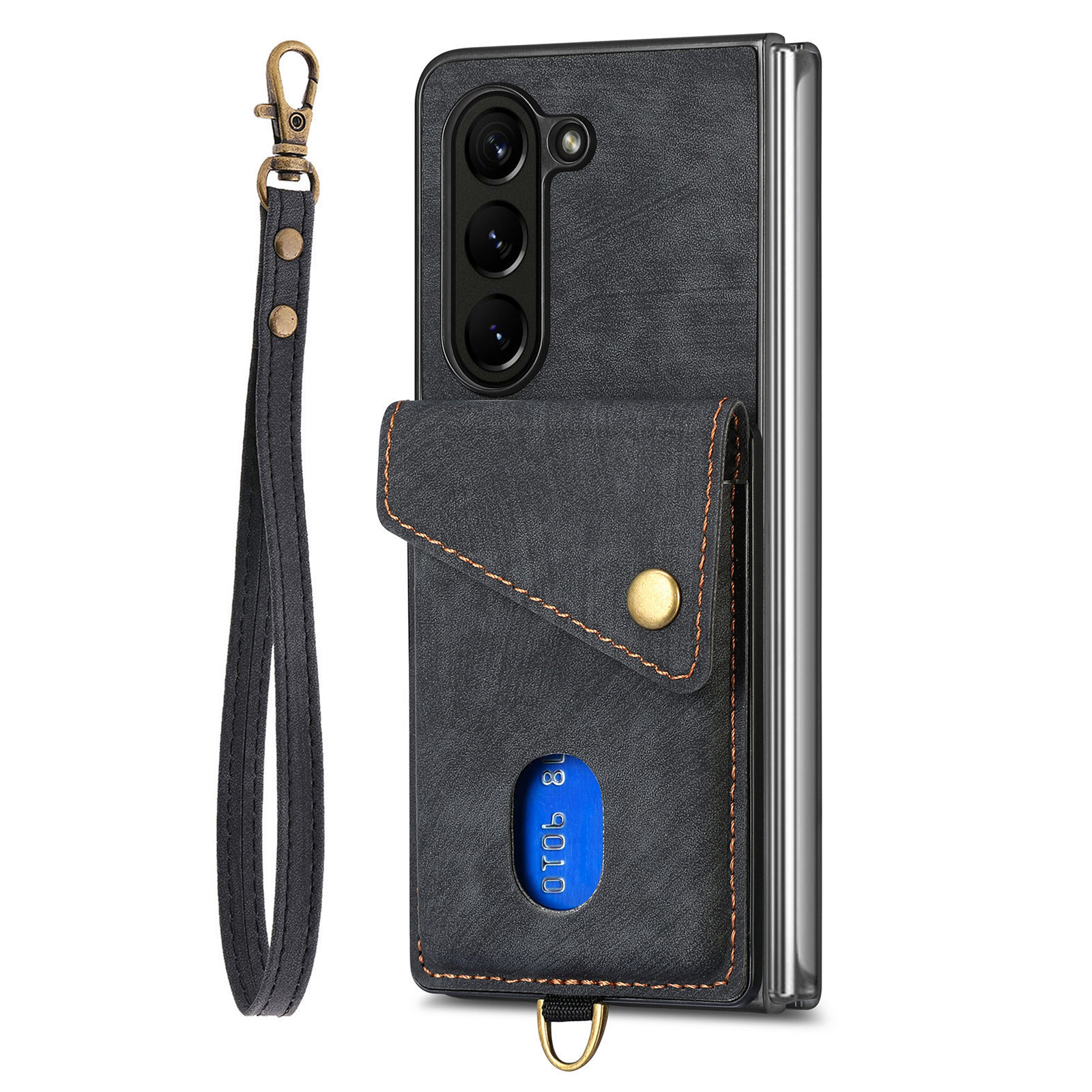 Retro PU+TPU -telefonhülle Für Galaxy Z Fold5 5G Schockdcoschkartenhalter Kickstand Cover Mit Riemen - Schwarz, Galaxy Z Fold5 5G
Retro PU+TPU -telefonhülle Für Galaxy Z Fold5 5G Schockdcoschkartenhalter Kickstand Cover Mit Riemen - Schwarz, Galaxy Z Fold5 5G
