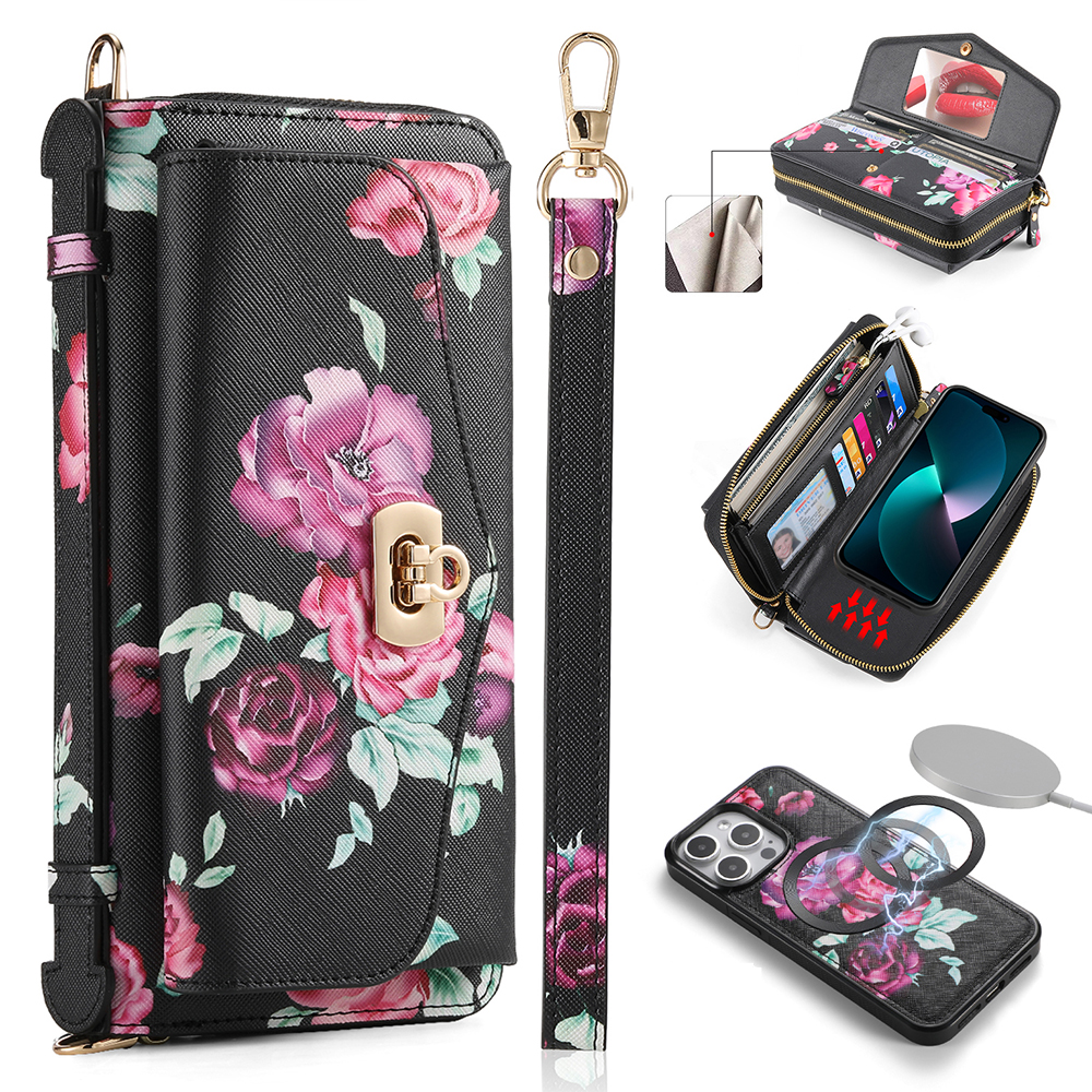 Pola Style 001 Für Iphone 15 Pro Max Abnehmbar Abnehmbar Leder Brieftasche Flower Muster RFID Blockierende Telefonabdeckung - Schwarz, iPhone 15 Pro Max
Pola Style 001 Für Iphone 15 Pro Max Abnehmbar Abnehmbar Leder Brieftasche Flower Muster RFID Blockierende Telefonabdeckung - Schwarz, iPhone 15 Pro Max