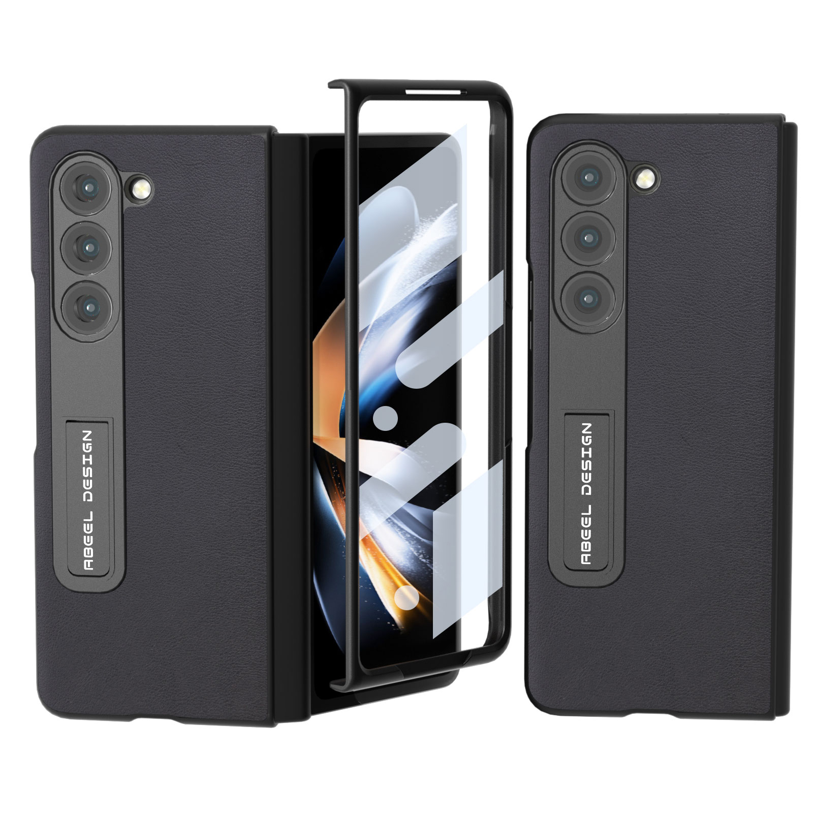 ABEEL Für Samsung Galaxy Z Fold5 5G Textured PU Leder Beschichtete PC -hülle Kickstand Klappung Telefonabdeckung - Schwarz, Galaxy Z Fold5 5G
ABEEL Für Samsung Galaxy Z Fold5 5G Textured PU Leder Beschichtete PC -hülle Kickstand Klappung Telefonabdeckung - Schwarz, Galaxy Z Fold5 5G