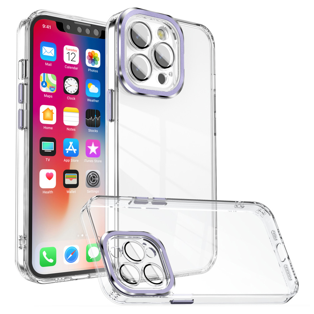 Transparentes Telefonkoffer Für Iphone 15 Plus Anti-drop-tpu+pc-cover Mit Glaslinsenfilm - Lila, iPhone 15 Plus
Transparentes Telefonkoffer Für Iphone 15 Plus Anti-drop-tpu+pc-cover Mit Glaslinsenfilm - Lila, iPhone 15 Plus