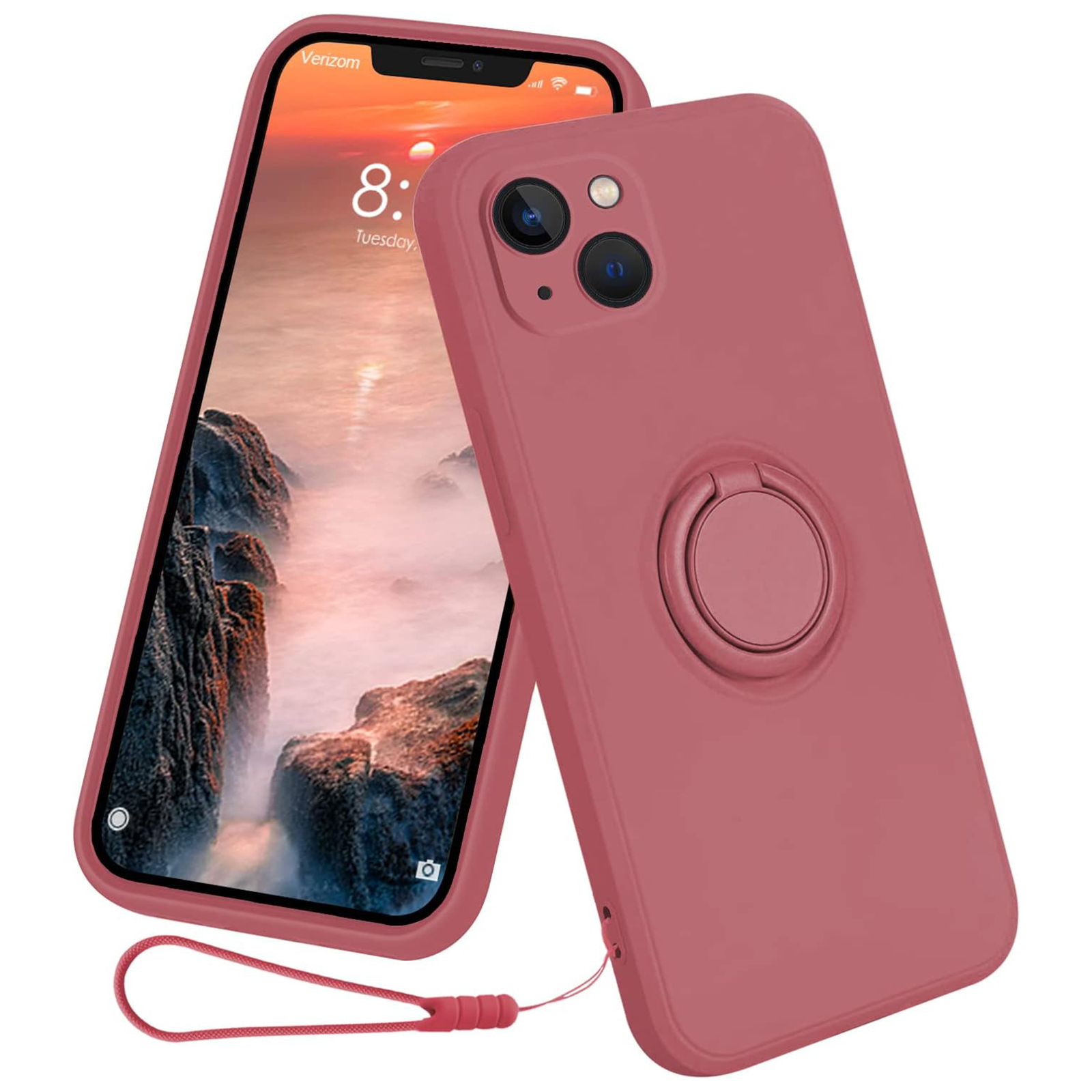 Für Das Iphone 15 Plus Flüssiges Silikon -rückzugsring -kickstand -telefonhülle Mit Handgelenkseil - Rot, iPhone 15 Plus
Für Das Iphone 15 Plus Flüssiges Silikon -rückzugsring -kickstand -telefonhülle Mit Handgelenkseil - Rot, iPhone 15 Plus