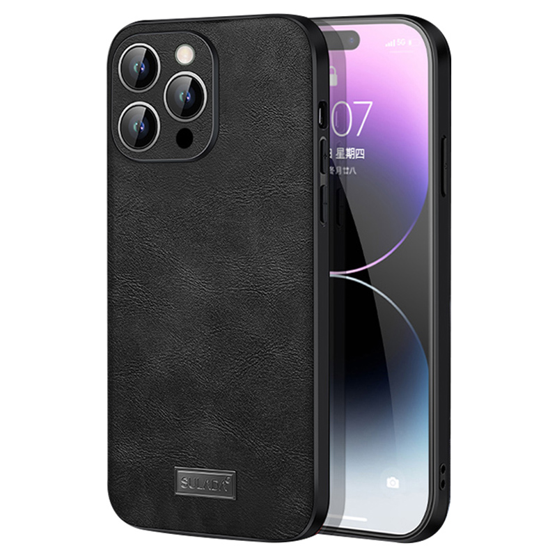 Sulada Für Iphone 15 Pro PU Leder+tpu+pc Phone Hülle Cowide Textur Drop-proof-abdeckung - Schwarz, iPhone 15 Pro
Sulada Für Iphone 15 Pro PU Leder+tpu+pc Phone Hülle Cowide Textur Drop-proof-abdeckung - Schwarz, iPhone 15 Pro
