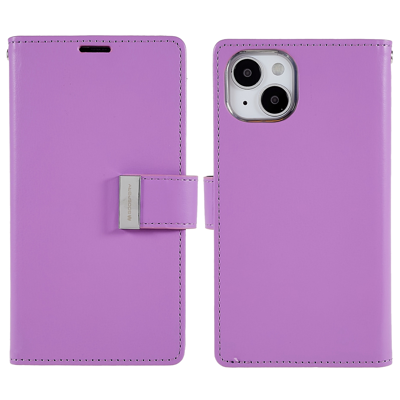 Mercury Goospery Für Iphone 15 PU Leder Hülle Brieftasche Metallmagnetverschluss Telefonabdeckung - Lila, iPhone 15
Mercury Goospery Für Iphone 15 PU Leder Hülle Brieftasche Metallmagnetverschluss Telefonabdeckung - Lila, iPhone 15