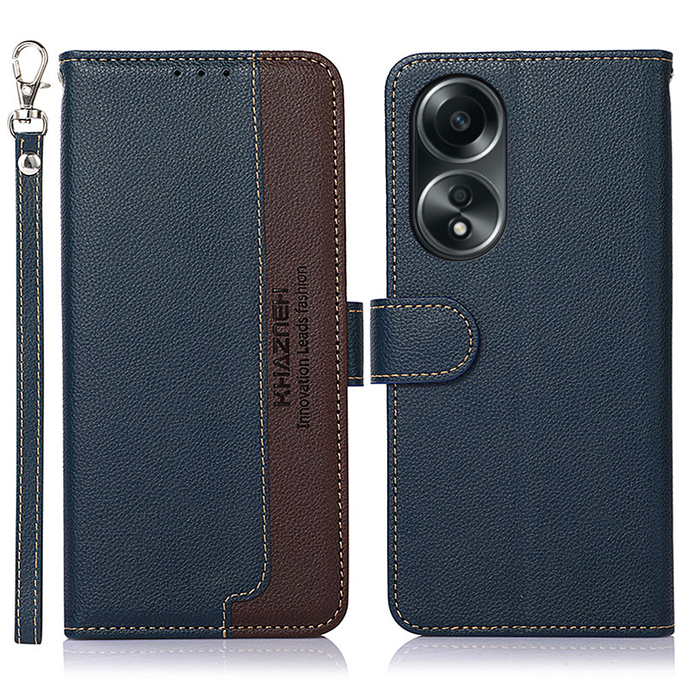 Khazneh Für Oppo A78 4G RFID Blockierende Ledertasche Litchi Textur Wallet Stand Telefonabdeckung - Blau, Oppo A78 4G
Khazneh Für Oppo A78 4G RFID Blockierende Ledertasche Litchi Textur Wallet Stand Telefonabdeckung - Blau, Oppo A78 4G
