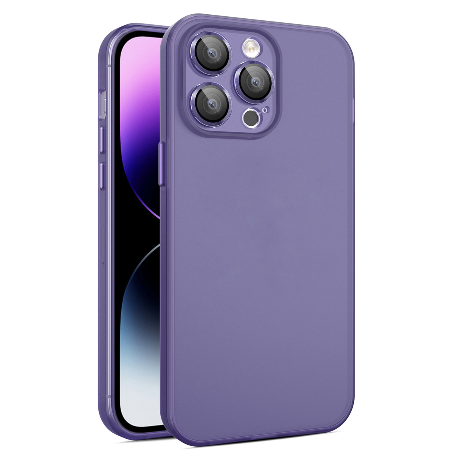 Tpu+pc-hybridkoffer Für Iphone 15 Pro Skin-touch Schockdicht Transucent Frosted Telefon Zurück-deckung - Dunkelviolett, iPhone 15 Pro
Tpu+pc-hybridkoffer Für Iphone 15 Pro Skin-touch Schockdicht Transucent Frosted Telefon Zurück-deckung - Dunkelviolett, iPhone 15 Pro