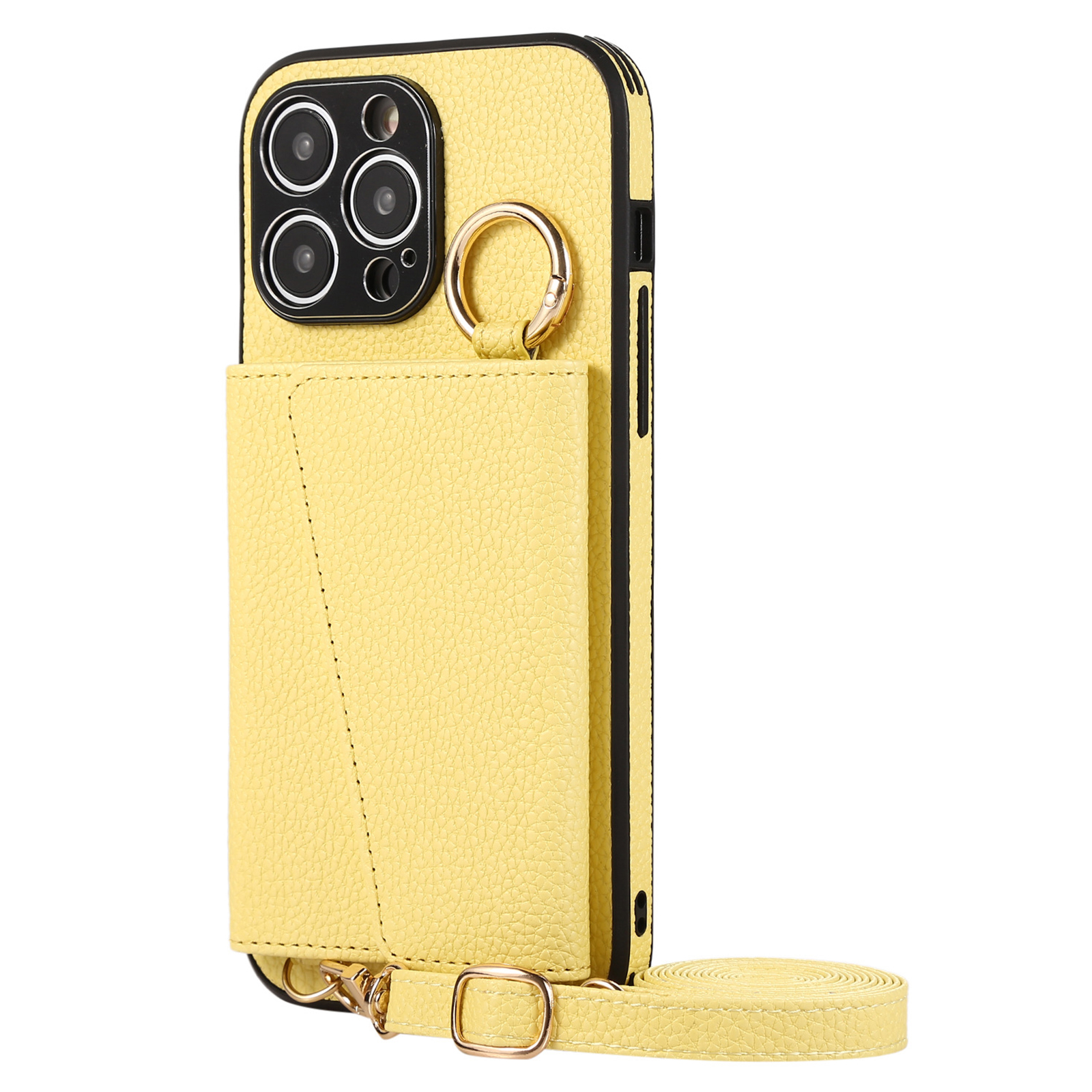 Kartenhalter Kickstand -telefonabdeckung Für Iphone 15 Plus PU+PC+TPU -schutzhülle Mit Lanyard - Gelb, iPhone 15 Plus
Kartenhalter Kickstand -telefonabdeckung Für Iphone 15 Plus PU+PC+TPU -schutzhülle Mit Lanyard - Gelb, iPhone 15 Plus