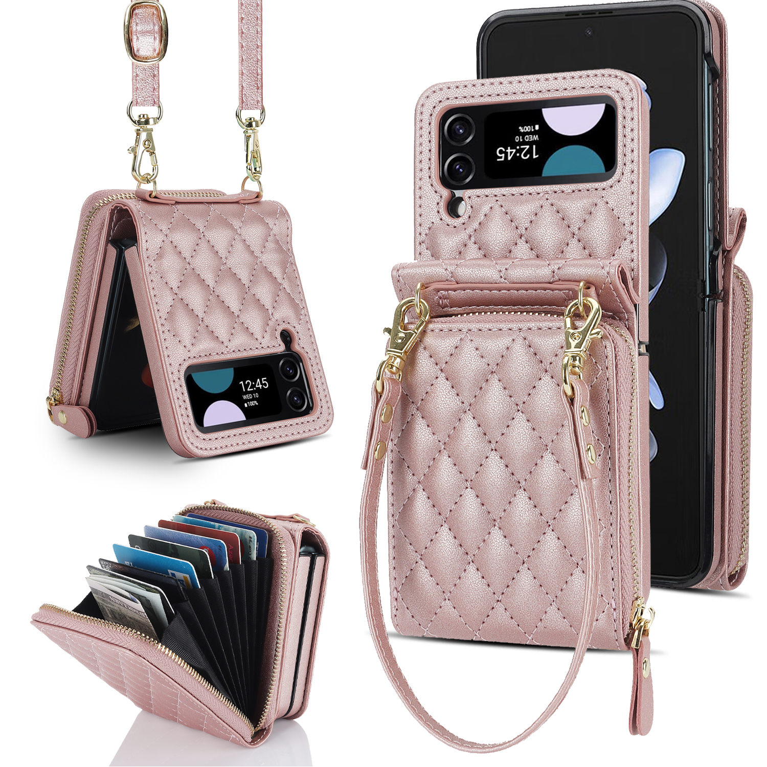 ZD 021 Für Samsung Galaxy Z Flip4 5G Schockfeste Hülle Reißverschluss Pocke PU+PC -telefonabdeckung Mit Trägern - Roségold, Galaxy Z Flip4 5G
ZD 021 Für Samsung Galaxy Z Flip4 5G Schockfeste Hülle Reißverschluss Pocke PU+PC -telefonabdeckung Mit Trägern - Roségold, Galaxy Z Flip4 5G