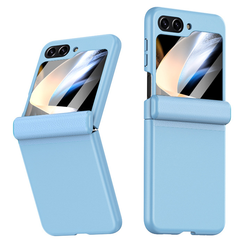 Für Samsung Galaxy Z Flip5 5G PC+PU -telefon Hülle Scharnierschutzabdeckung Mit Temperiertem Glas Kleiner Screenfilm - Blau, Galaxy Z Flip5 5G
Für Samsung Galaxy Z Flip5 5G PC+PU -telefon Hülle Scharnierschutzabdeckung Mit Temperiertem Glas Kleiner Screenfilm - Blau, Galaxy Z Flip5 5G