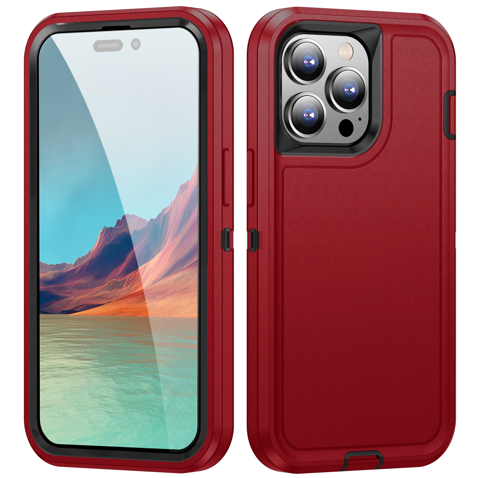 Schutzhülle Für Iphone 15 Pro Anti-Fall Hard PC+Soft TPU Telefonschale - Rot / Schwarz, iPhone 15 Pro
Schutzhülle Für Iphone 15 Pro Anti-Fall Hard PC+Soft TPU Telefonschale - Rot / Schwarz, iPhone 15 Pro