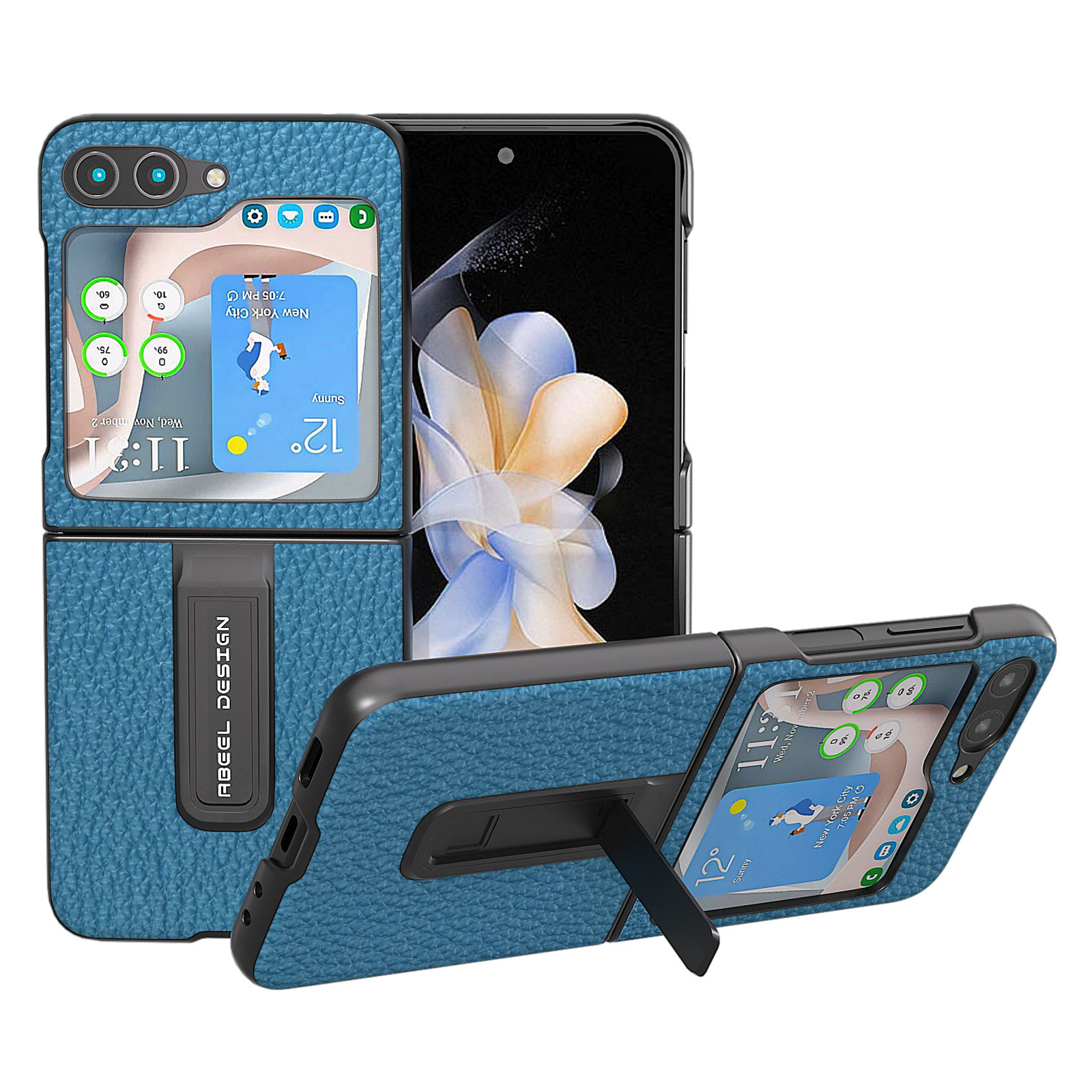 ABEEL Für Samsung Galaxy Z Flip5 5G Kickstand -telefonhülle Echte Kuhleder + PC Litchi Texturschutz Covrer - Blau, Galaxy Z Flip5 5G
ABEEL Für Samsung Galaxy Z Flip5 5G Kickstand -telefonhülle Echte Kuhleder + PC Litchi Texturschutz Covrer - Blau, Galaxy Z Flip5 5G