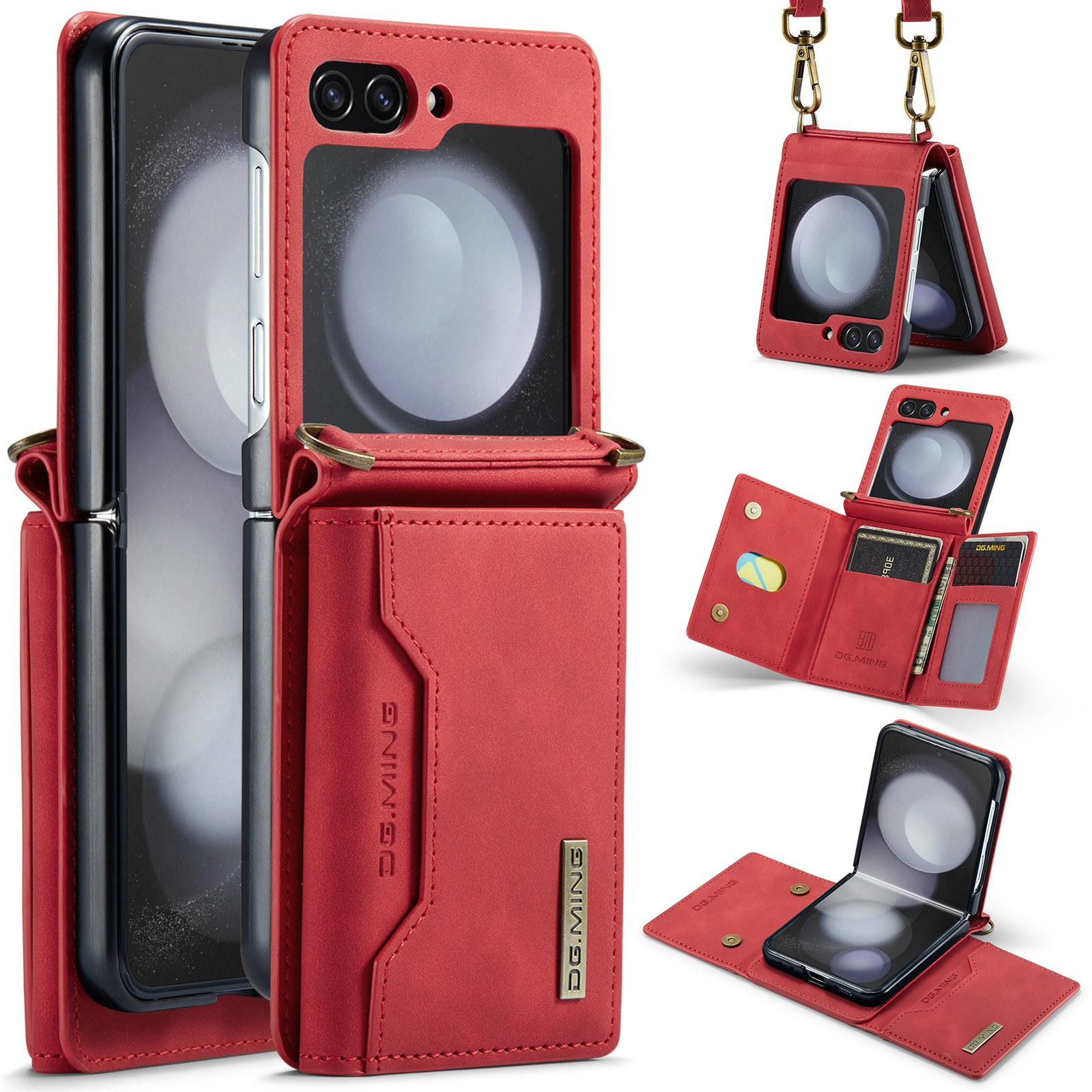 Dg. Ming M2 -serie Für Samsung Galaxy Z Flip5 5G Lederbeschichtet+pc -telefonhülle Magnetischer Kickstand Cover -kartenhalter - Rot, Galaxy Z Flip5 5G
Dg. Ming M2 -serie Für Samsung Galaxy Z Flip5 5G Lederbeschichtet+pc -telefonhülle Magnetischer Kickstand Cover -kartenhalter - Rot, Galaxy Z Flip5 5G