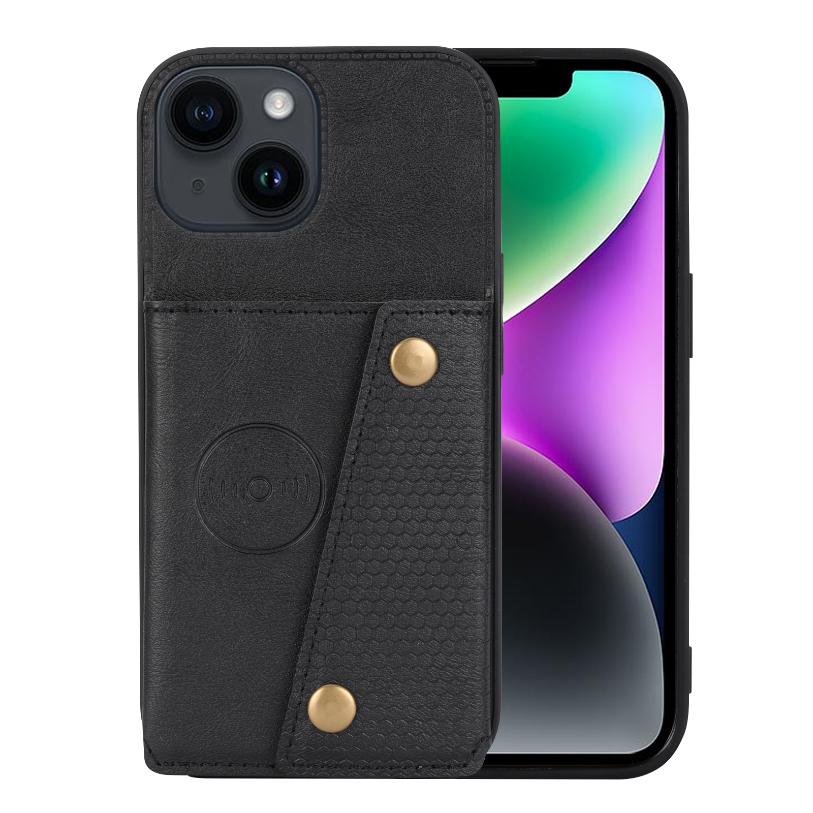 Für Das Iphone 15 Plus PU -leder -beschichtete TPU -telefonabdeckung Bump Proof Kickstand Shell Mit Kartensteckplätzen - Schwarz, iPhone 15 Plus
Für Das Iphone 15 Plus PU -leder -beschichtete TPU -telefonabdeckung Bump Proof Kickstand Shell Mit Kartensteckplätzen - Schwarz, iPhone 15 Plus