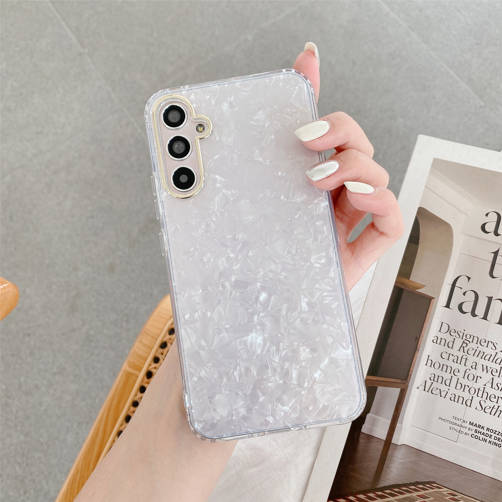 JDCS -serie Für Samsung Galaxy A54 5G IMD -shell -muster TPU -hülle Telefonabdeckung - Weiß, Galaxy A54 5G
JDCS -serie Für Samsung Galaxy A54 5G IMD -shell -muster TPU -hülle Telefonabdeckung - Weiß, Galaxy A54 5G