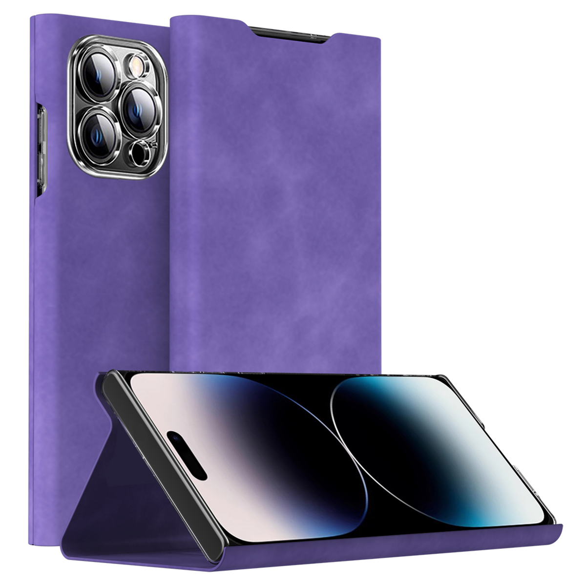 Telefonständer Hülle Für Iphone 14 Pro Max, Nappa Texture Card Halter PU Leder + PC Cover - Lila, iPhone 14 Pro Max
Telefonständer Hülle Für Iphone 14 Pro Max, Nappa Texture Card Halter PU Leder + PC Cover - Lila, iPhone 14 Pro Max