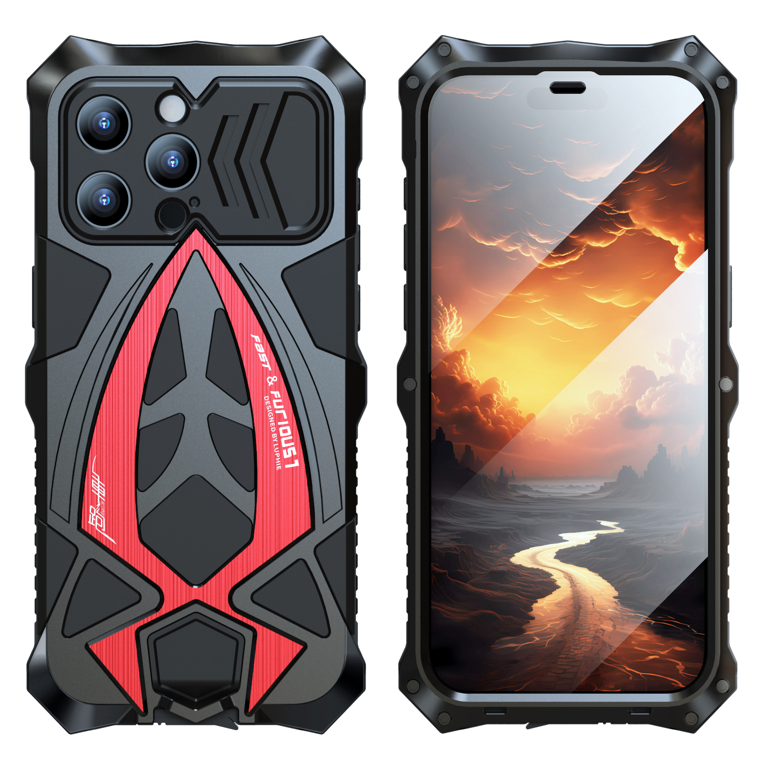 LUPHIE School Schoolsprossforte Metal+tpu Hage Für Iphion 15 Pro Max Sport Car Design Cover Mit Bildschirmschutz - Schwarz / Rot, iPhone 15 Pro Max
LUPHIE School Schoolsprossforte Metal+tpu Hage Für Iphion 15 Pro Max Sport Car Design Cover Mit Bildschirmschutz - Schwarz / Rot, iPhone 15 Pro Max