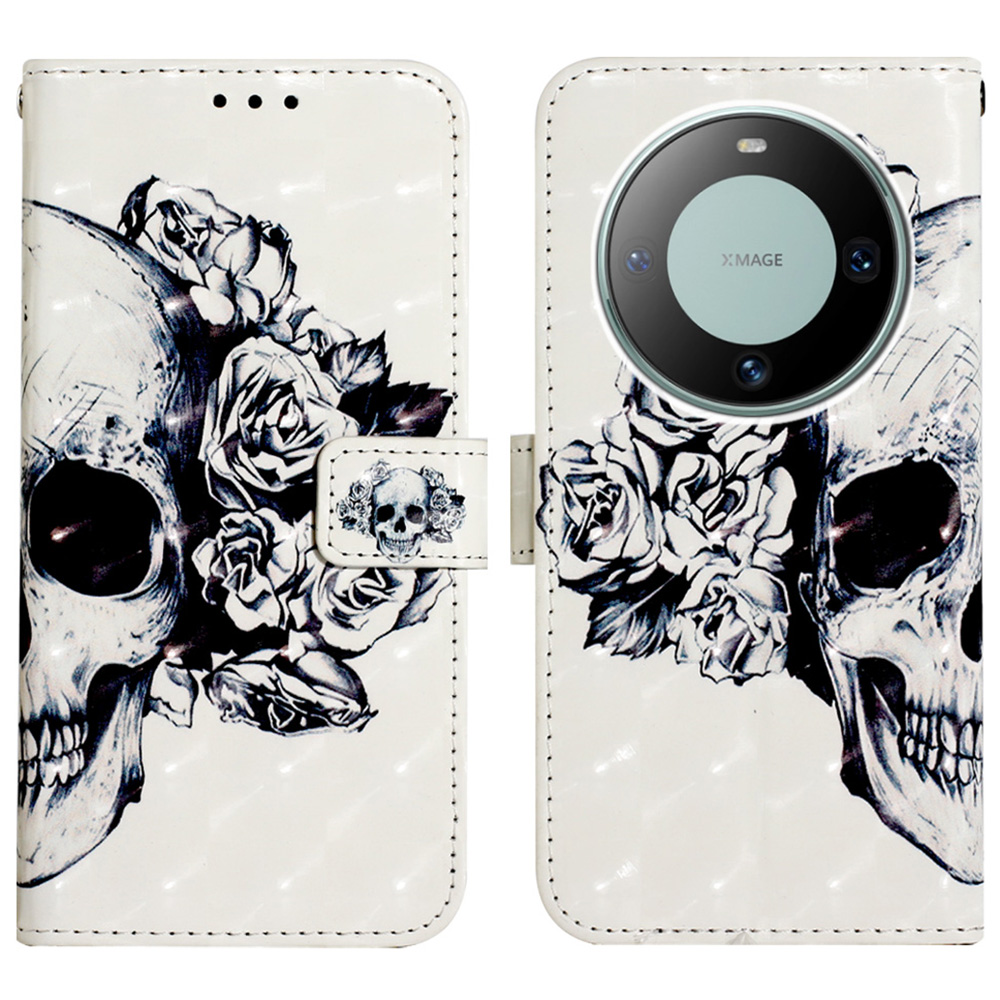 YB Muster Druckleder Serie-2 Für Huawei Mate 60 Telefon Hülle Wallet Stand 3D Muster Telefonabdeckung - Schädel, Huawei Mate 60
YB Muster Druckleder Serie-2 Für Huawei Mate 60 Telefon Hülle Wallet Stand 3D Muster Telefonabdeckung - Schädel, Huawei Mate 60