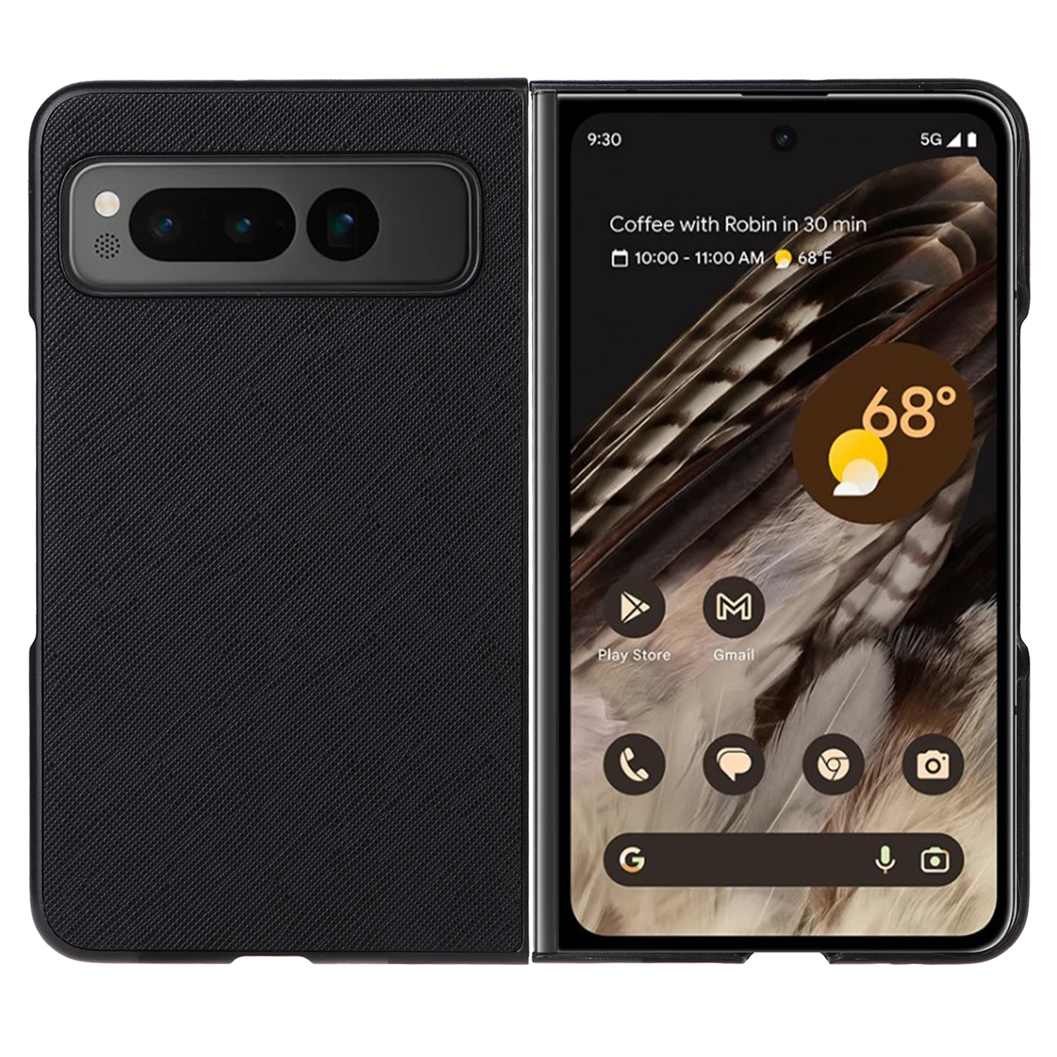 Schockproof PU + pc + Tpu-telefonhülle Für Google Pixel Fold Anti-kratzer-telefon-shell-abdeckung - Cross Textur, Google Pixel Fold
Schockproof PU + pc + Tpu-telefonhülle Für Google Pixel Fold Anti-kratzer-telefon-shell-abdeckung - Cross Textur, Google Pixel Fold