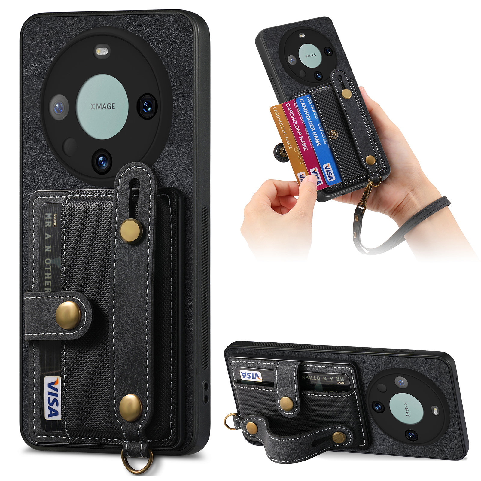 D9 Kickstand-koffer Für Huawei Mate 60 Pro Anti-Drop Cross Textur Pu+tpu+pc-telefonabdeckung Mit Kartenhalter, Riemen - Schwarz, Huawei Mate 60 Pro
D9 Kickstand-koffer Für Huawei Mate 60 Pro Anti-Drop Cross Textur Pu+tpu+pc-telefonabdeckung Mit Kartenhalter, Riemen - Schwarz, Huawei Mate 60 Pro