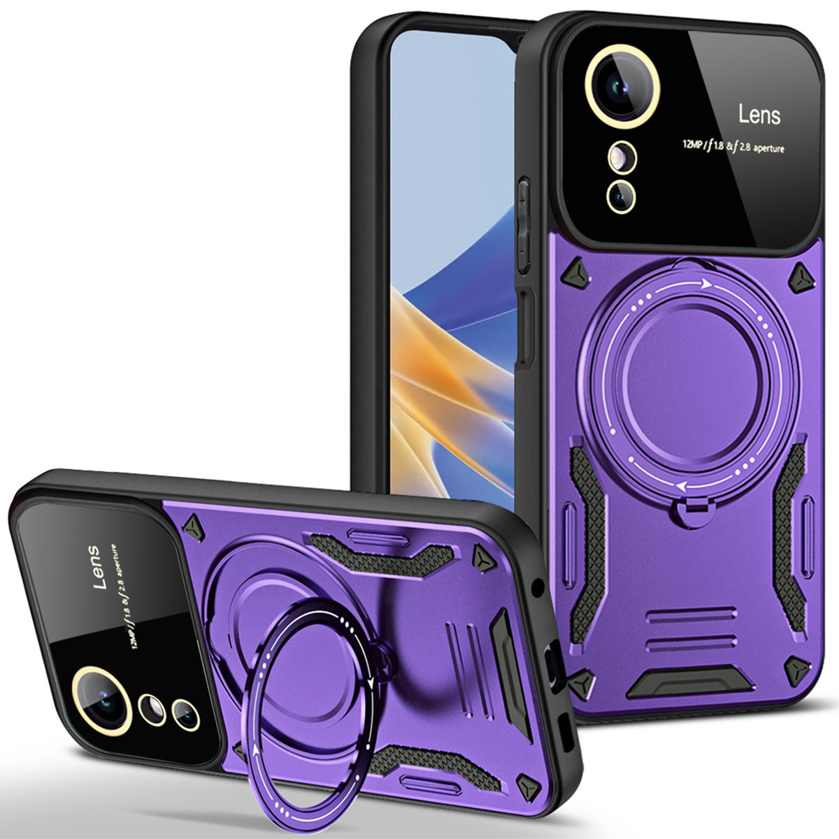 Für Oppo A17 4G PC+TPU Drop-proof-hülle Kickstand-telefonabdeckung Kompatibel Mit Magsafe - Lila, Oppo A17 4G
Für Oppo A17 4G PC+TPU Drop-proof-hülle Kickstand-telefonabdeckung Kompatibel Mit Magsafe - Lila, Oppo A17 4G
