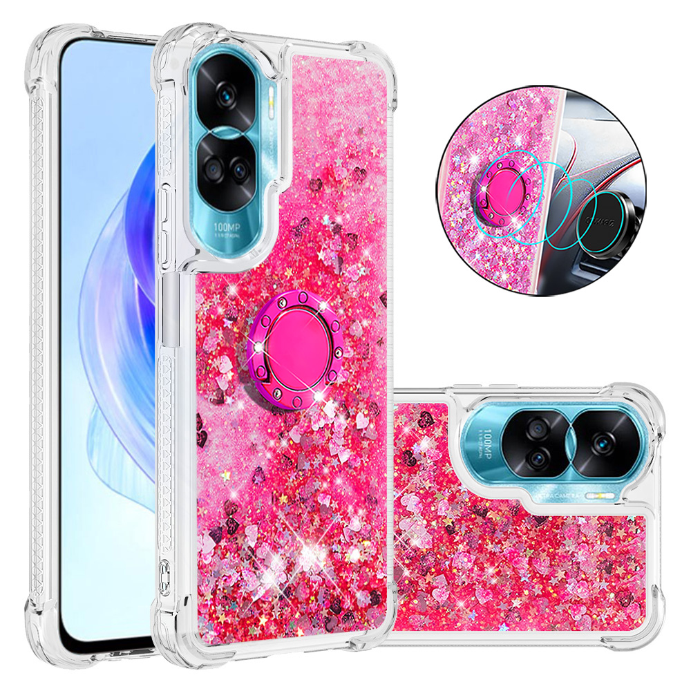 YB Quicksand Series-7 Für Honor 90 Lite 5G Liquid Glitter Pailletten Fall TPU Kickstand Telefonabdeckung - Rosa / Herzen, Honor 90 Lite 5G
YB Quicksand Series-7 Für Honor 90 Lite 5G Liquid Glitter Pailletten Fall TPU Kickstand Telefonabdeckung - Rosa / Herzen, Honor 90 Lite 5G