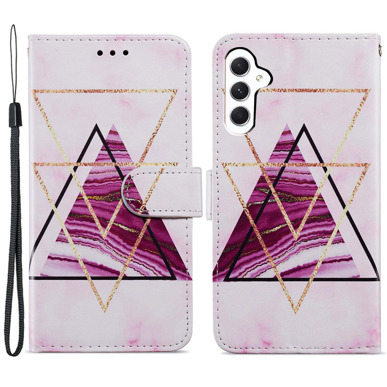 Für Samsung Galaxy A05s 4G Wallet Hülle PU Ledermuster Druckphase - Tri-color Marmor, Samsung Galaxy A05s 4G
Für Samsung Galaxy A05s 4G Wallet Hülle PU Ledermuster Druckphase - Tri-color Marmor, Samsung Galaxy A05s 4G