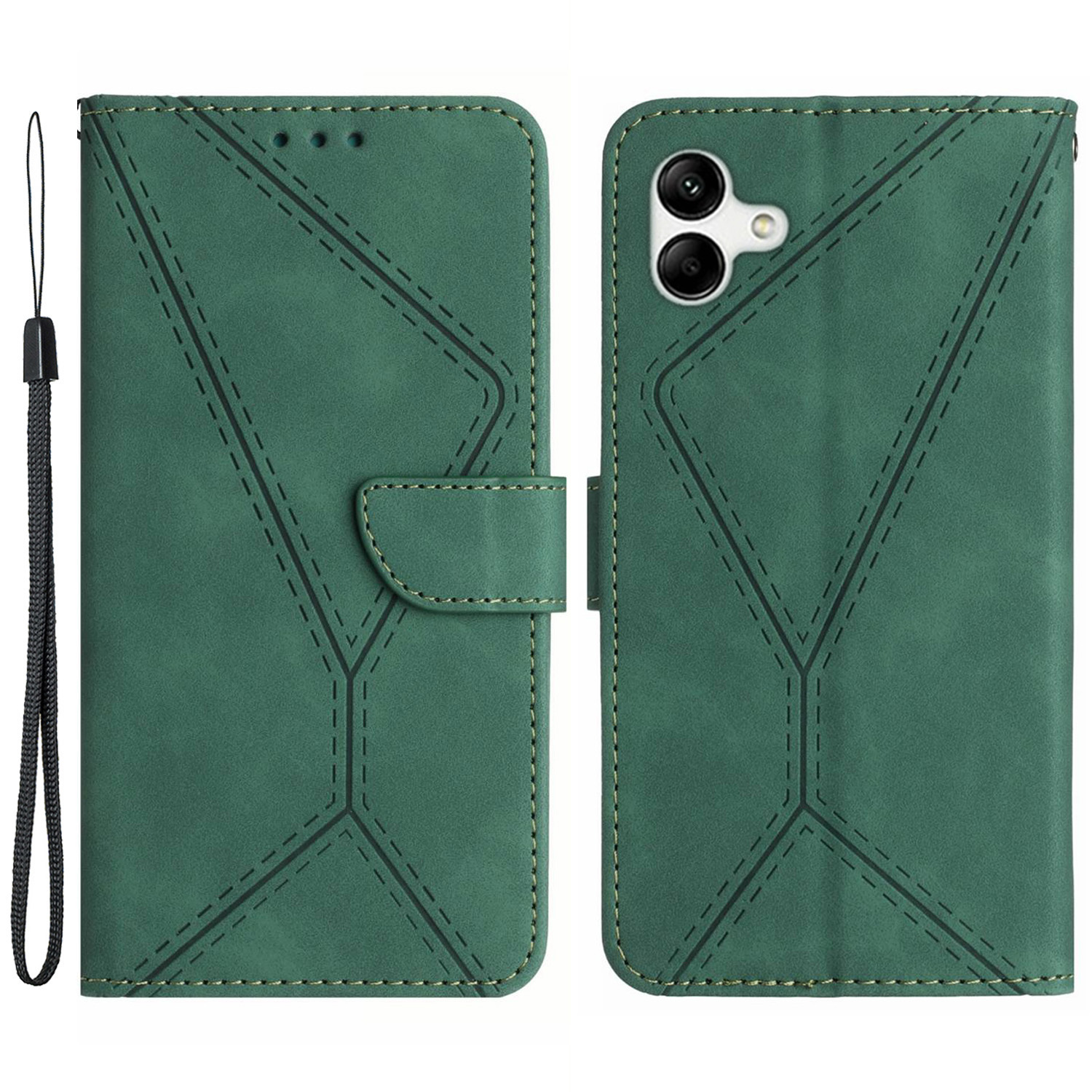 HT05 Für Samsung Galaxy A05 4G Hülle PU Leder Eingeprägt - Grün, Samsung Galaxy A05 4G
HT05 Für Samsung Galaxy A05 4G Hülle PU Leder Eingeprägt - Grün, Samsung Galaxy A05 4G
